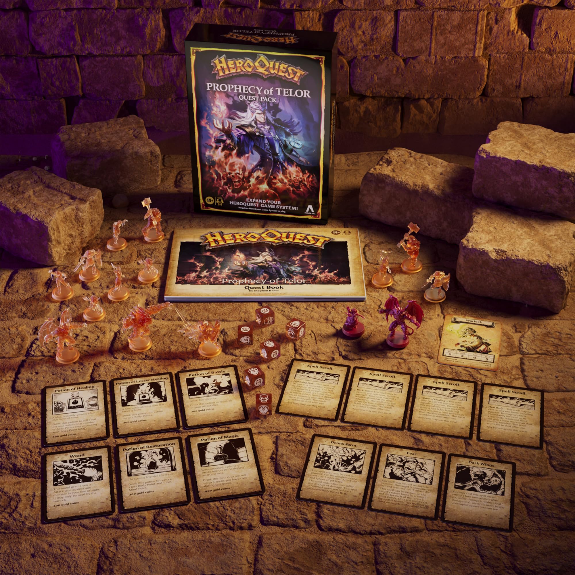 Avalon Hill HeroQuest Prophecy of Telor Quest Pack, Requires HeroQuest Game System to Play, Dungeon Crawler Games, Ages 14+, 2-5 Players, Strategy Games - Image 4