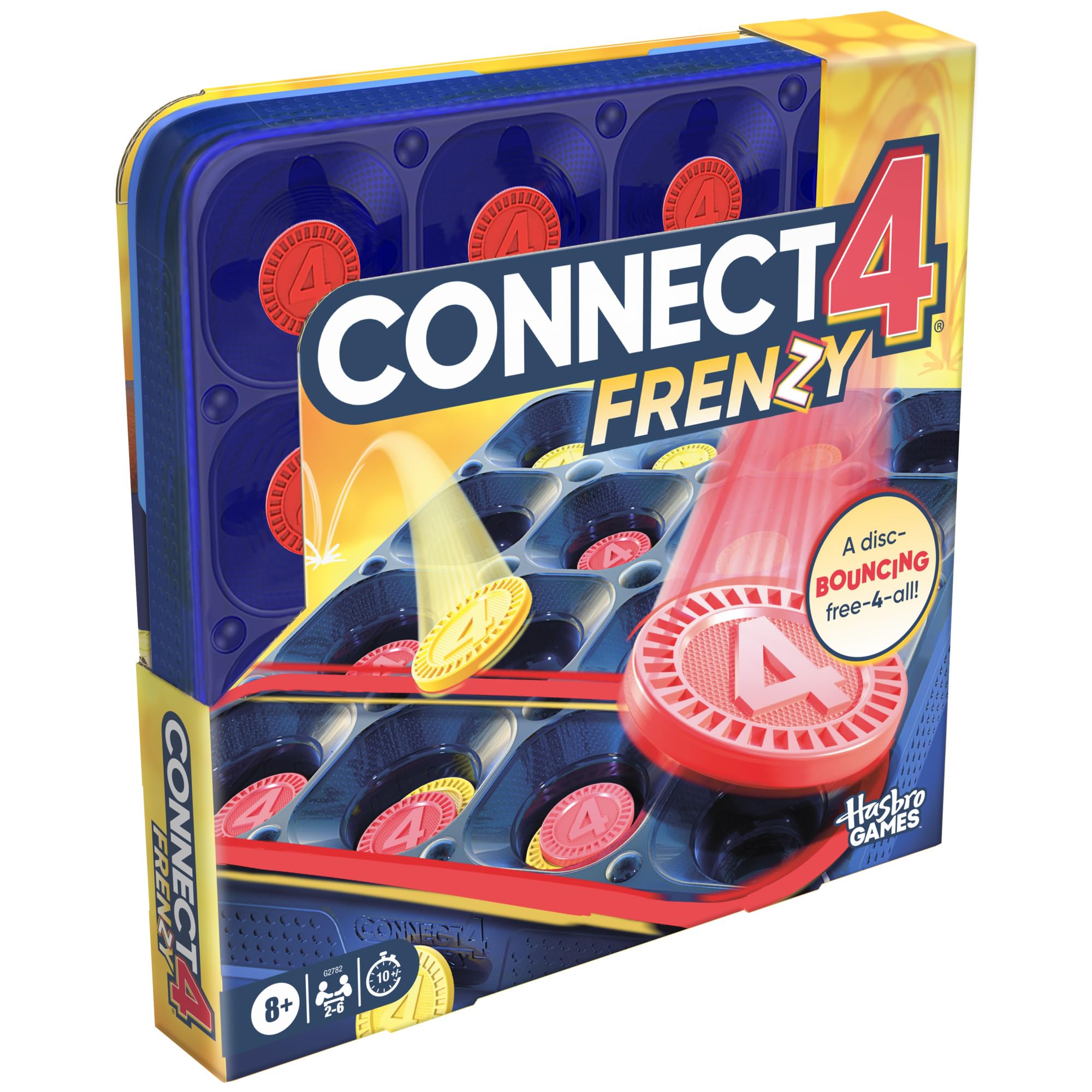 Connect 4 Frenzy Game | Bounce Discs 4 The Win | Family Party Games for Kids, Teens, and Adults | Ages 8+ | 2 to 6 Players | 10 Mins. | Portable Games - Image 12
