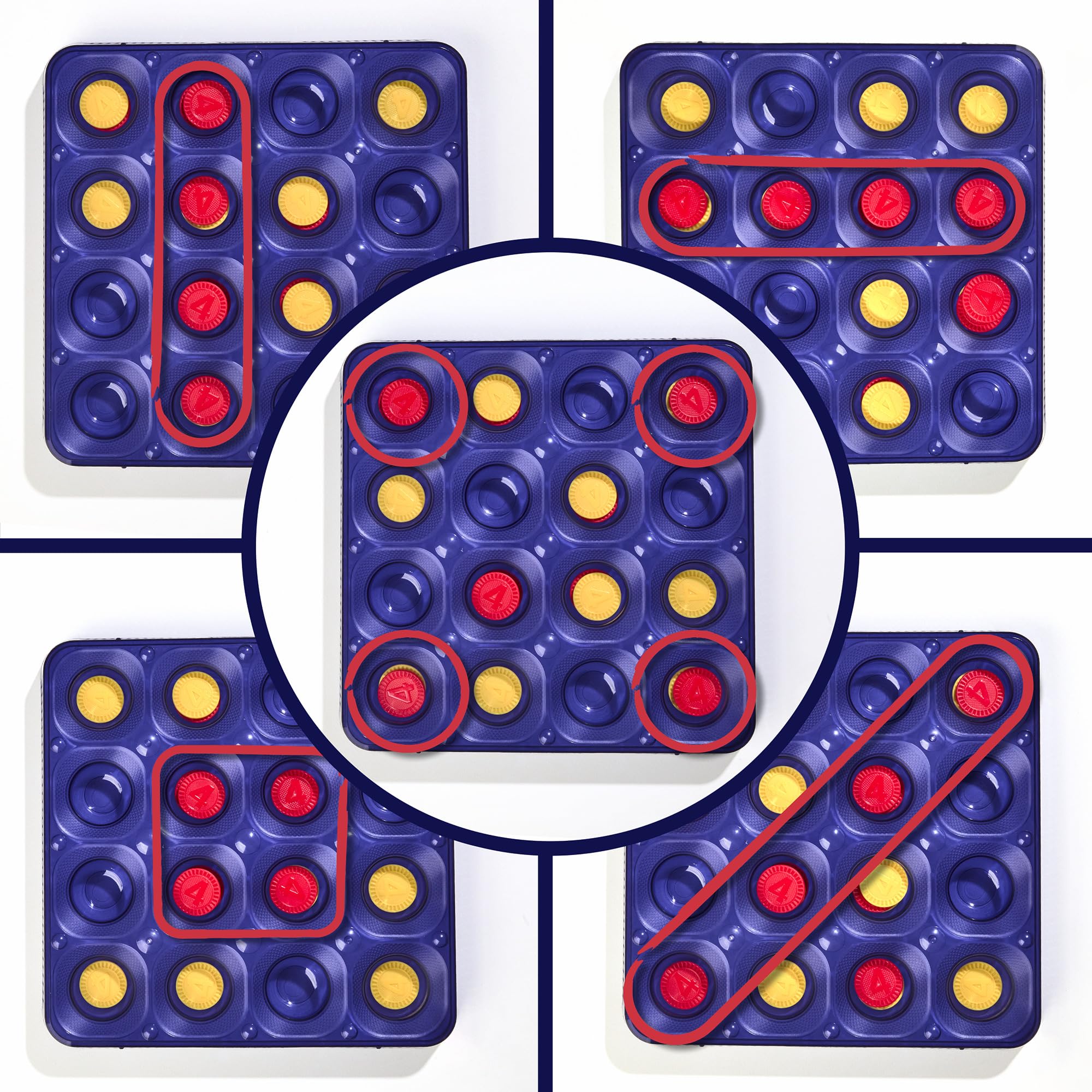 Connect 4 Frenzy Game | Bounce Discs 4 The Win | Family Party Games for Kids, Teens, and Adults | Ages 8+ | 2 to 6 Players | 10 Mins. | Portable Games - Image 5
