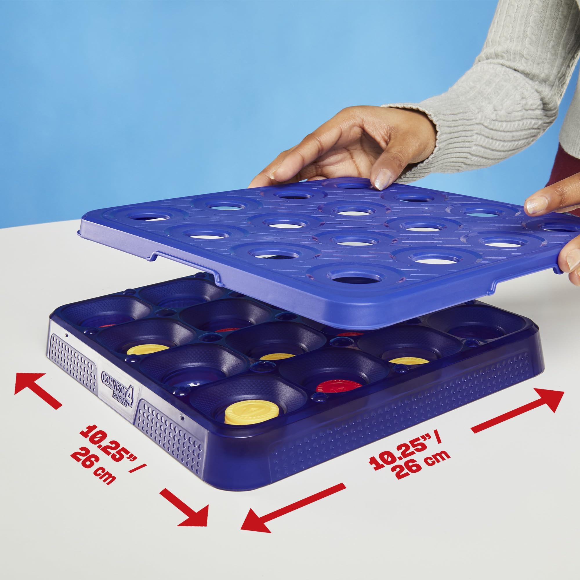 Connect 4 Frenzy Game | Bounce Discs 4 The Win | Family Party Games for Kids, Teens, and Adults | Ages 8+ | 2 to 6 Players | 10 Mins. | Portable Games - Image 7