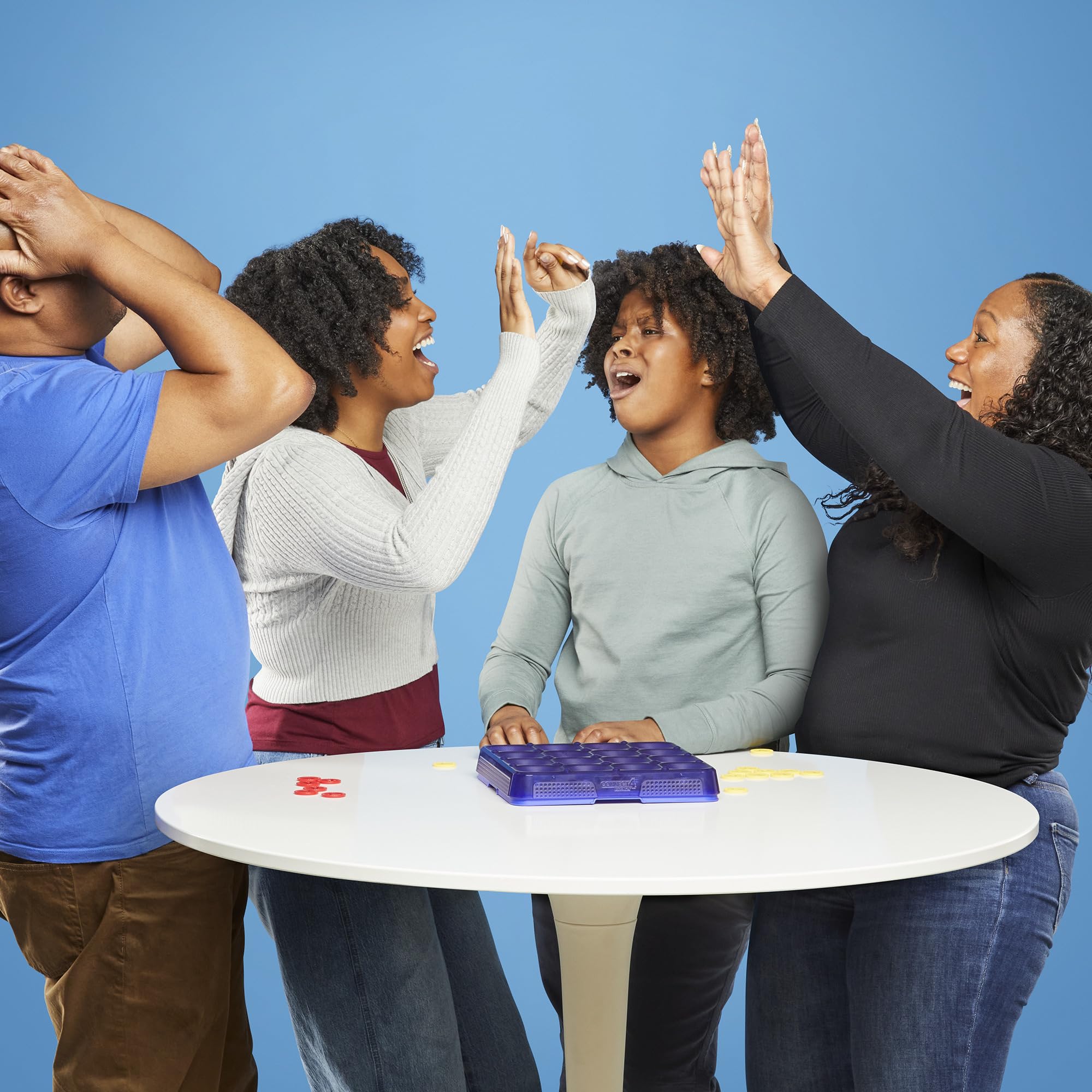 Connect 4 Frenzy Game | Bounce Discs 4 The Win | Family Party Games for Kids, Teens, and Adults | Ages 8+ | 2 to 6 Players | 10 Mins. | Portable Games - Image 9