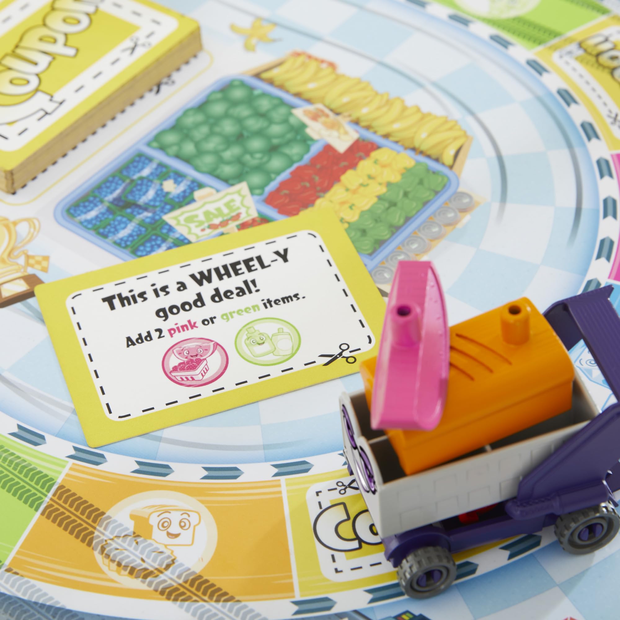 Grocery Go Karts Board Game for Preschoolers and Kids Ages 4 and Up, Building Game with Mini Groceries, Preschool Games for 2-4 Players - Image 8