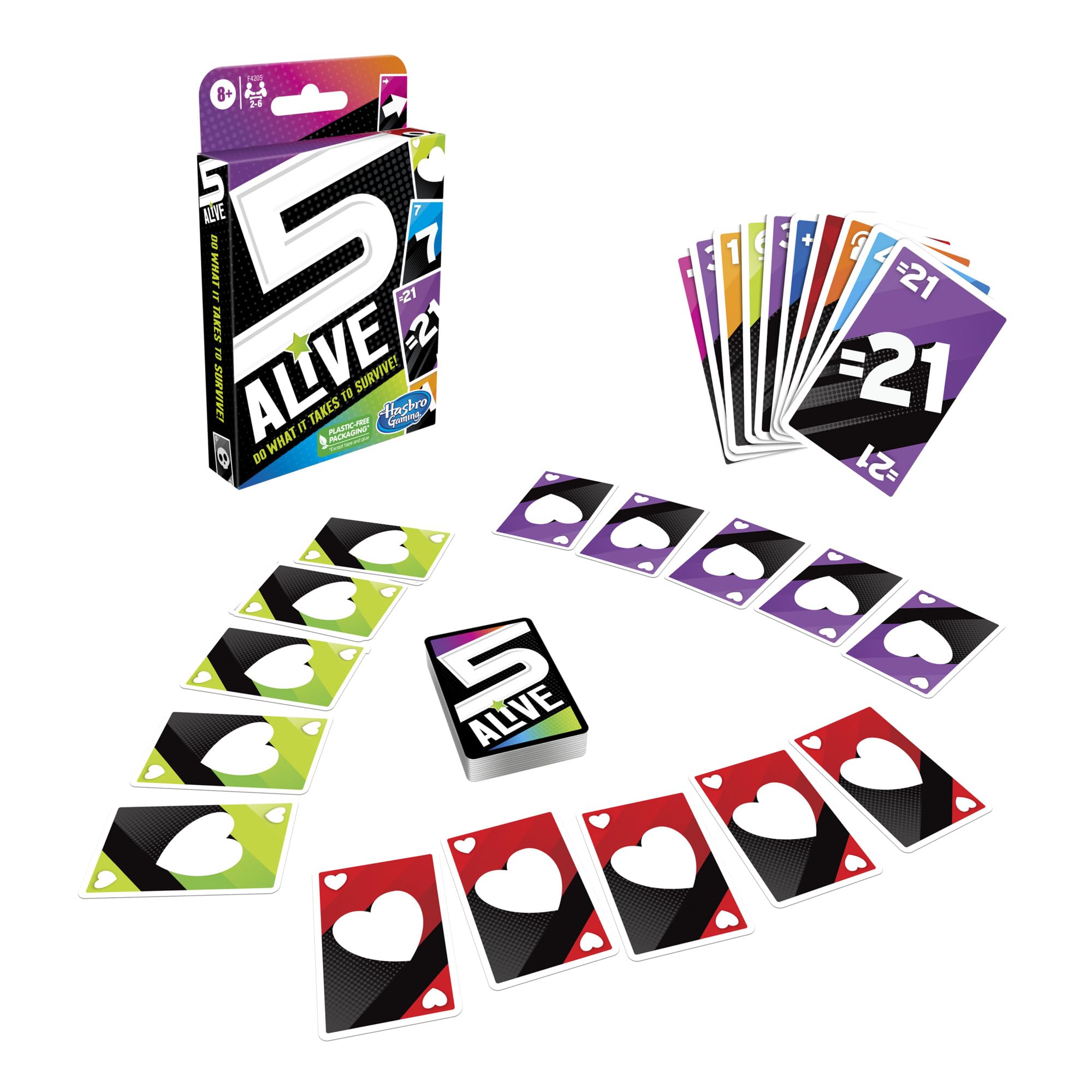 Hasbro Gaming 5 Alive Card Game, Fast-Paced Game for Kids and Families, Easy to Learn, 2 to 6 Players, Fun Summer Activities, Vacation Travel Essentials, Ages 8+ - Image 16