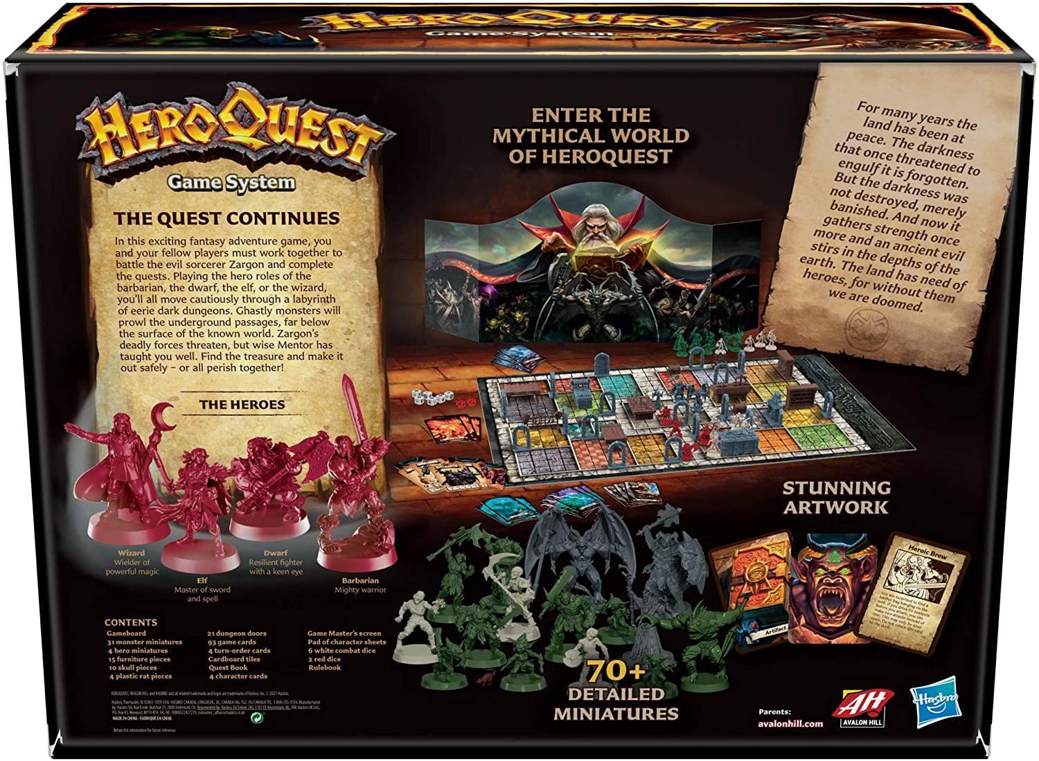 Hasbro Gaming Avalon Hill HeroQuest Game System Tabletop Board Game,Immersive Fantasy Dungeon Crawler Adventure Game for Ages 14 and Up,2-5 Players - Image 6