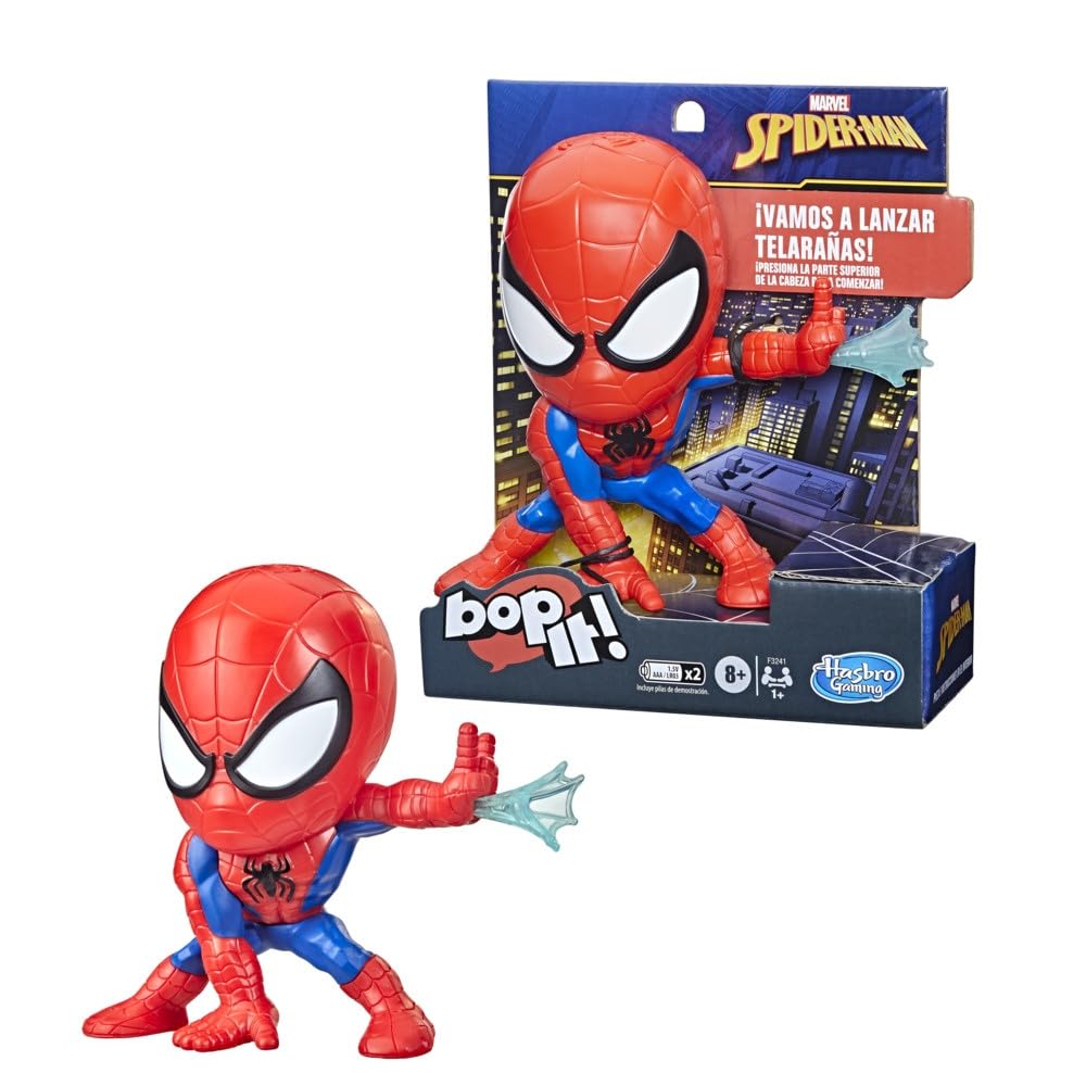Hasbro Gaming Bop It! Marvel Spider-Man Edition Game, Spider Man Game, Marvel Toys, 1 or More Players, Ages 8 and Up - Image 3