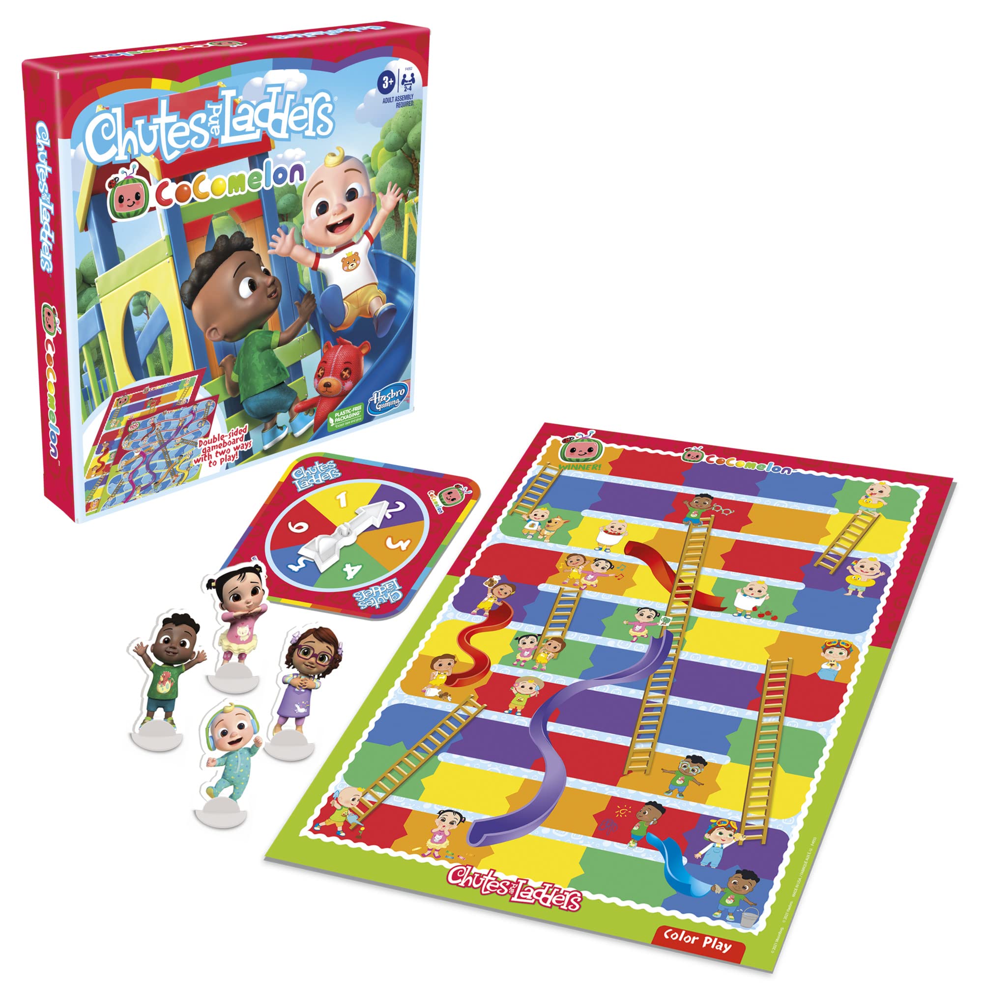 Hasbro Gaming Chutes and Ladders: CoComelon Edition Board Game for Kids | 2-4 Players | Preschool Back to School Gifts | Ages 3+ (Amazon Exclusive) - Image 3