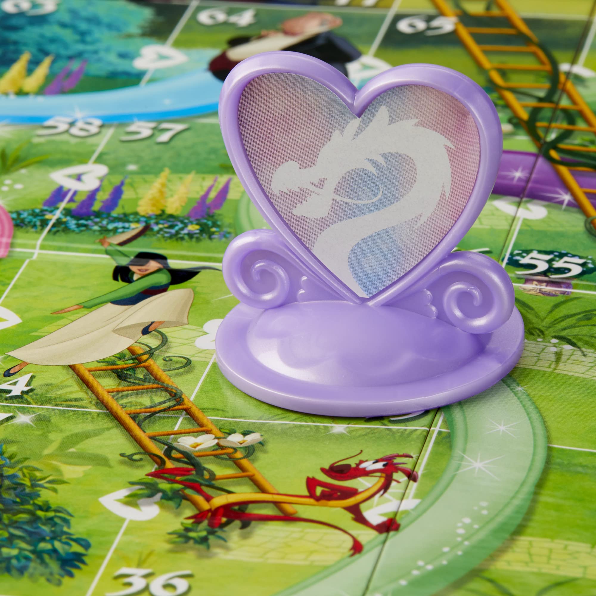 Hasbro Gaming Chutes and Ladders: Disney Princess Edition Board Game for Kids Ages 3 and Up, Easter Gifts for Boys and Girls, Preschool Game for 2-4 Players (Amazon Exclusive) - Image 5