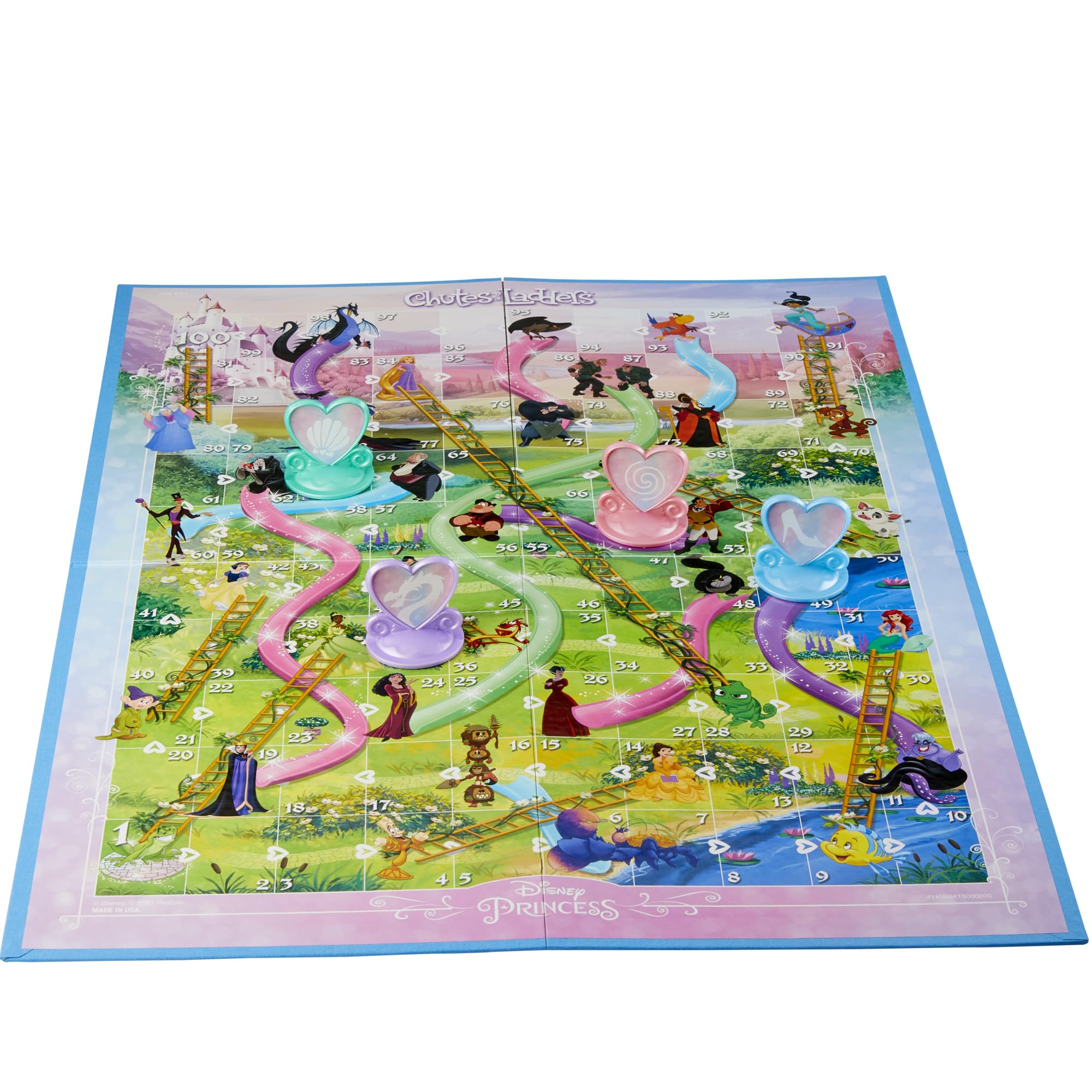 Hasbro Gaming Chutes and Ladders: Disney Princess Edition Board Game for Kids Ages 3 and Up, Easter Gifts for Boys and Girls, Preschool Game for 2-4 Players (Amazon Exclusive) - Image 7
