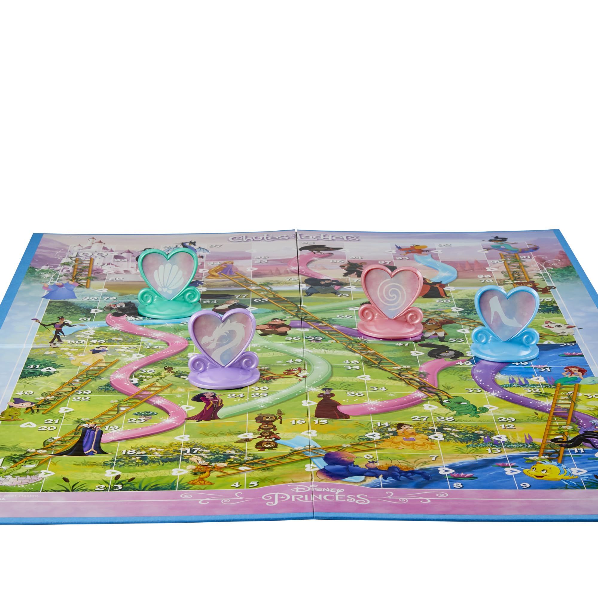 Hasbro Gaming Chutes and Ladders: Disney Princess Edition Board Game for Kids Ages 3 and Up, Easter Gifts for Boys and Girls, Preschool Game for 2-4 Players (Amazon Exclusive) - Image 8