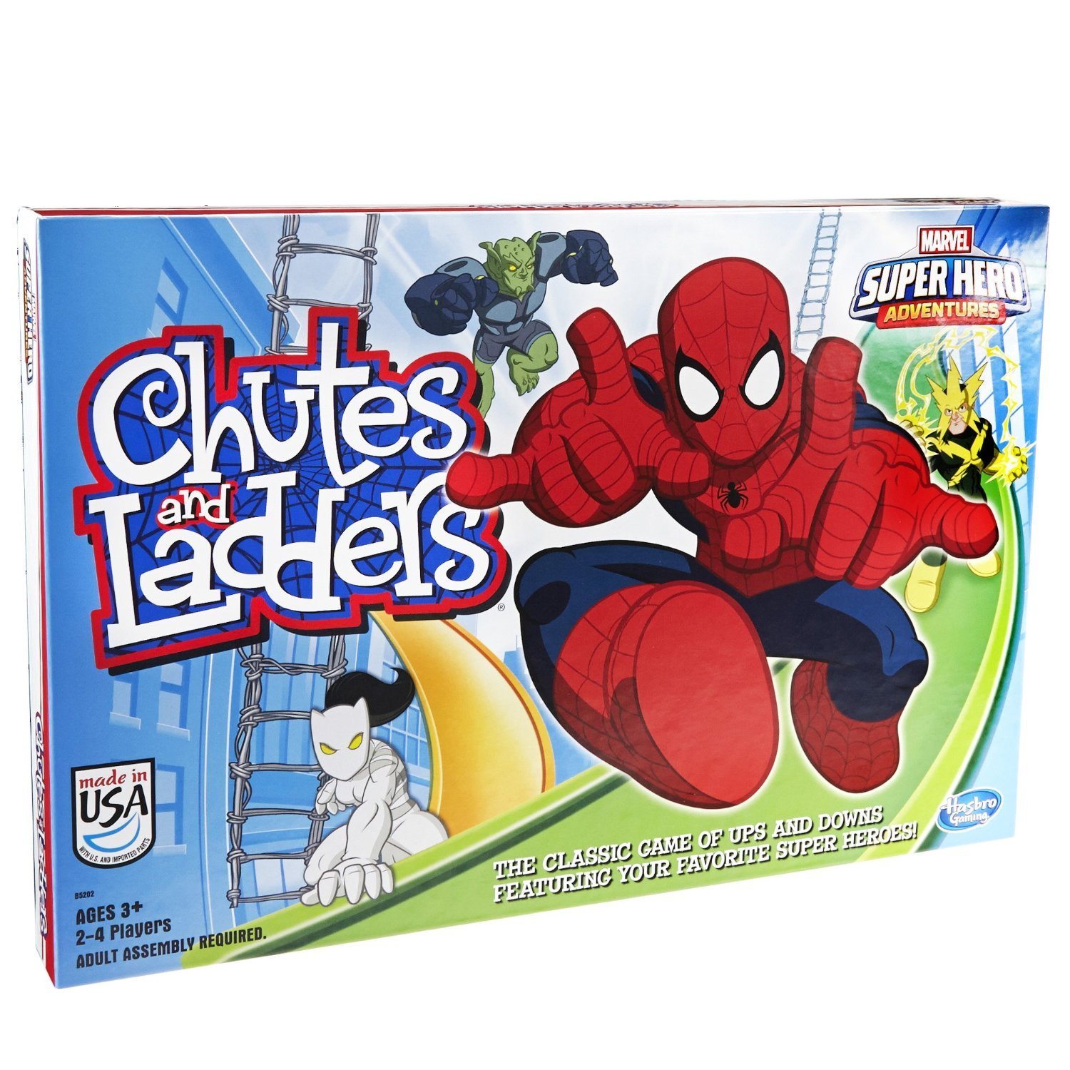 Hasbro Gaming Chutes and Ladders: Marvel Spider-Man Edition Board Game for Kids 2-4 Players, Preschool Games, Easter Gifts for Boys and Girls, Ages 3 and Up (Amazon Exclusive) - Image 4