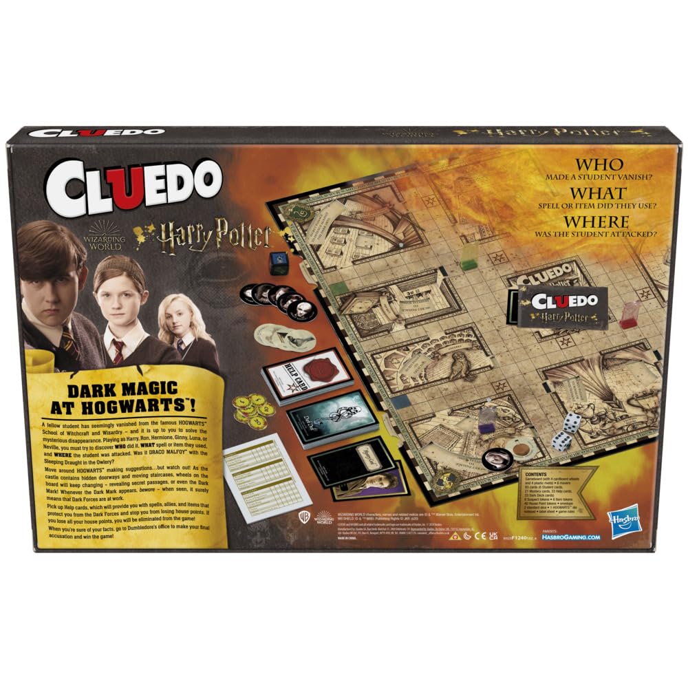 Hasbro Gaming Clue: Wizarding World Harry Potter Edition Board Game | Family Games for Kids, Teens, and Adults | Mystery Games | Ages 8 and Up | 3 to 5 Players - Image 7