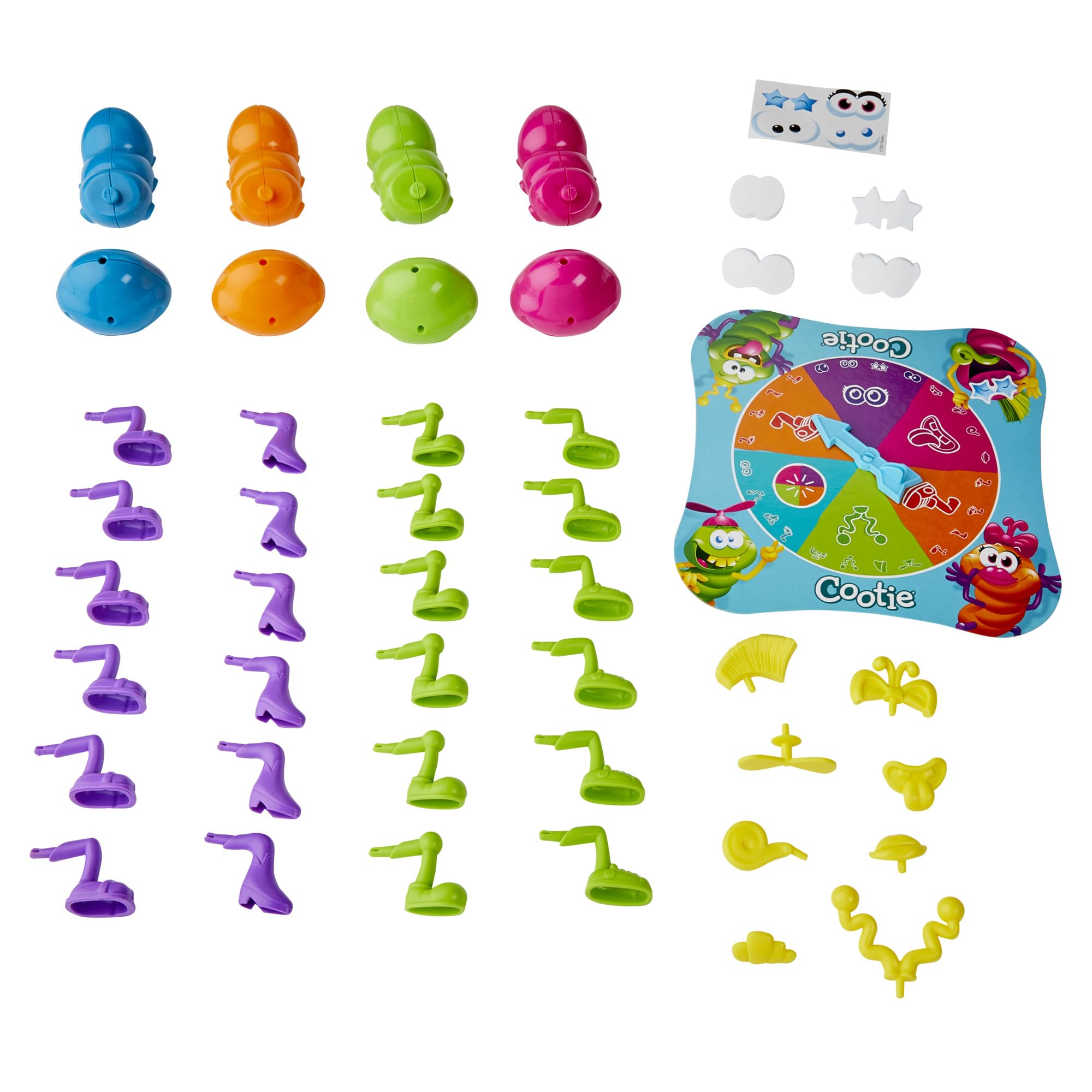 Hasbro Gaming Cootie Mixing and Matching Bug-Building Game | 2-4 Players | Easy Preschool Board Games | Easter Basket Gifts for Boys and Girls| Ages 3+ - Image 8