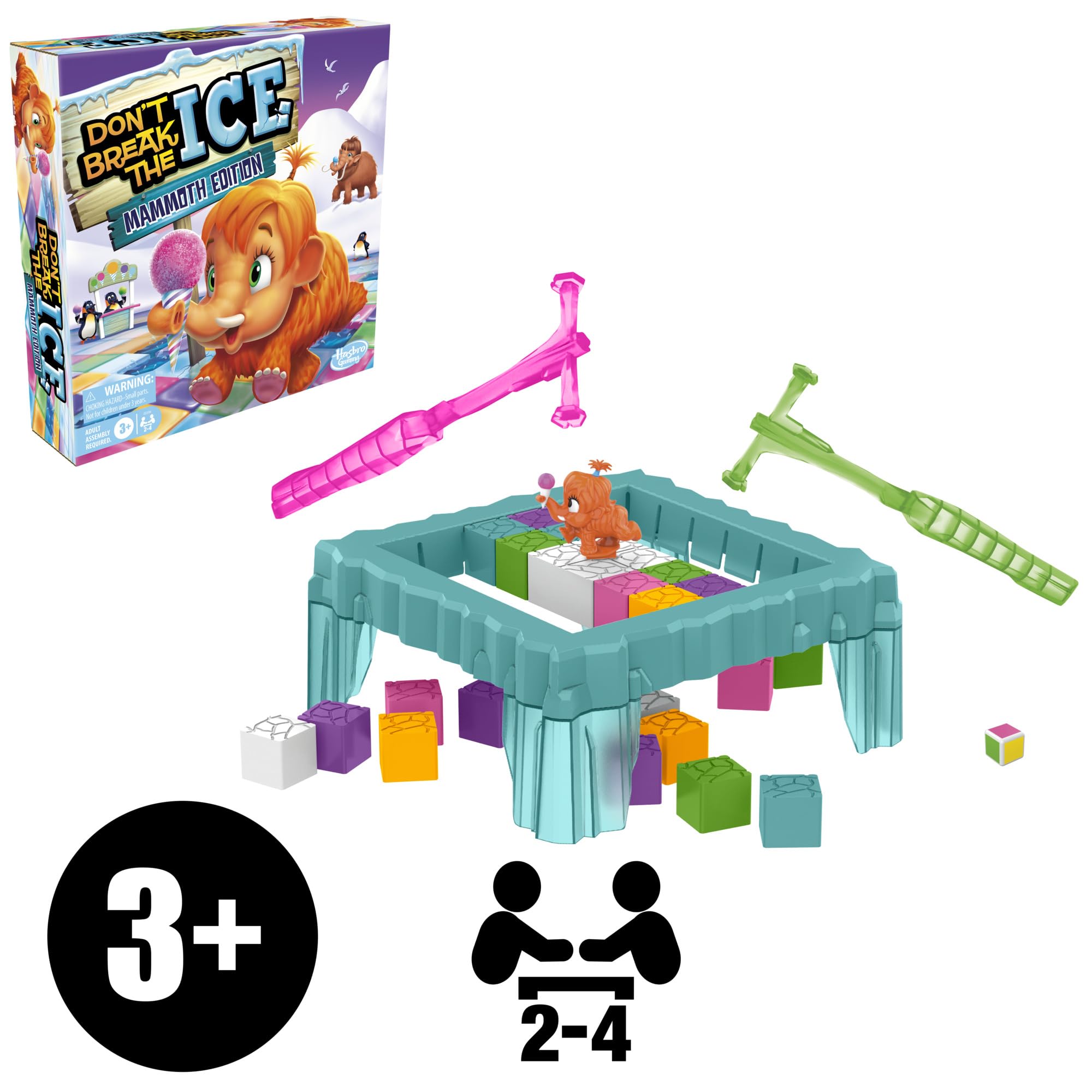 Hasbro Gaming Don’t Break The Ice Mammoth Edition Board Game | Ages 3 and Up | 2 to 4 Players | Preschool and Kids Games | Easter Gifts for Boys and Girls (Amazon Exclusive) - Image 13