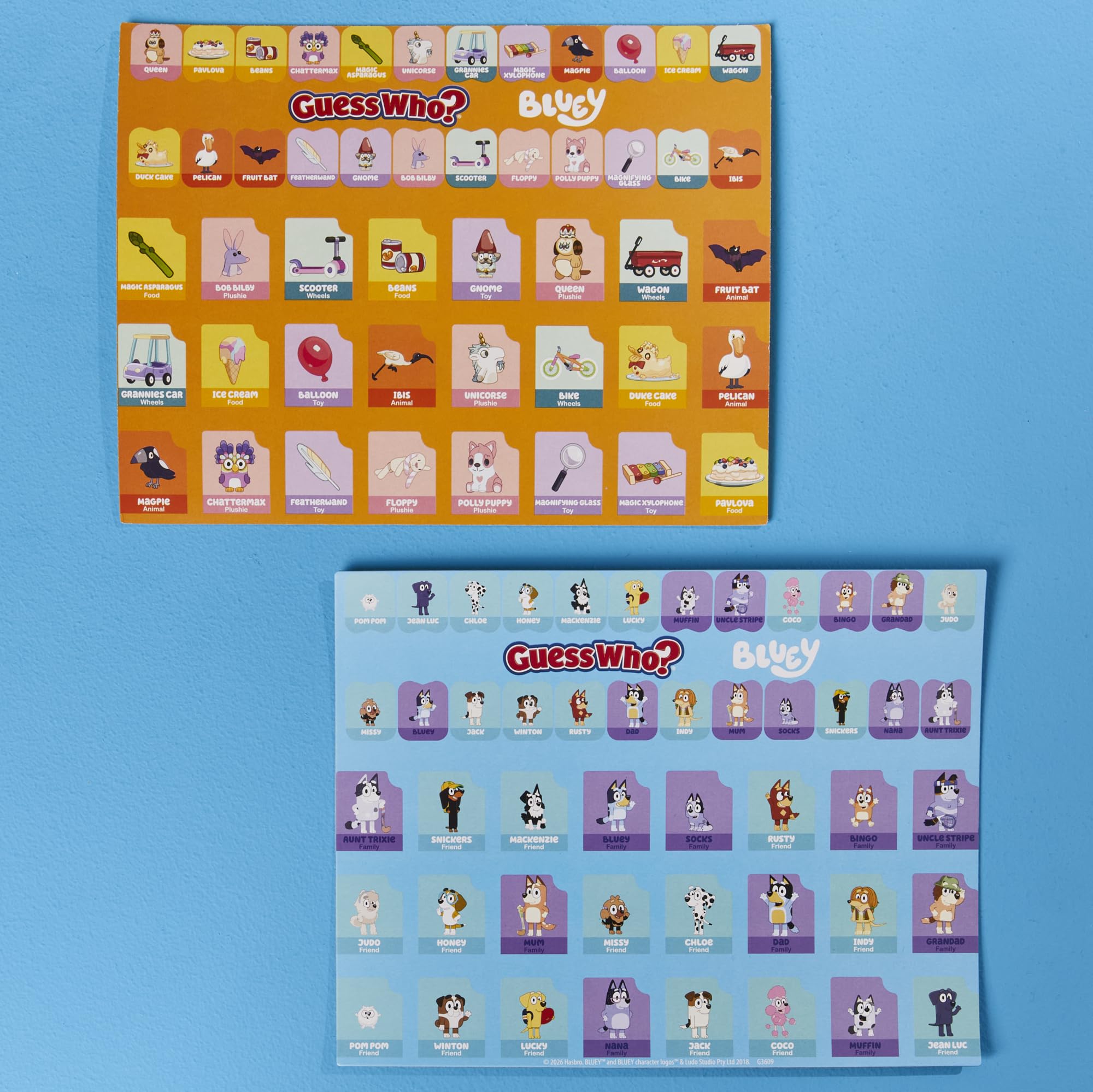 Hasbro Gaming Guess Who? Bluey Edition Game | Bluey Characters and Objects | Fun Kids Board Games for Families | 2 Players | 15 Mins. | Travel Friendly | Ages 6+ - Image 10