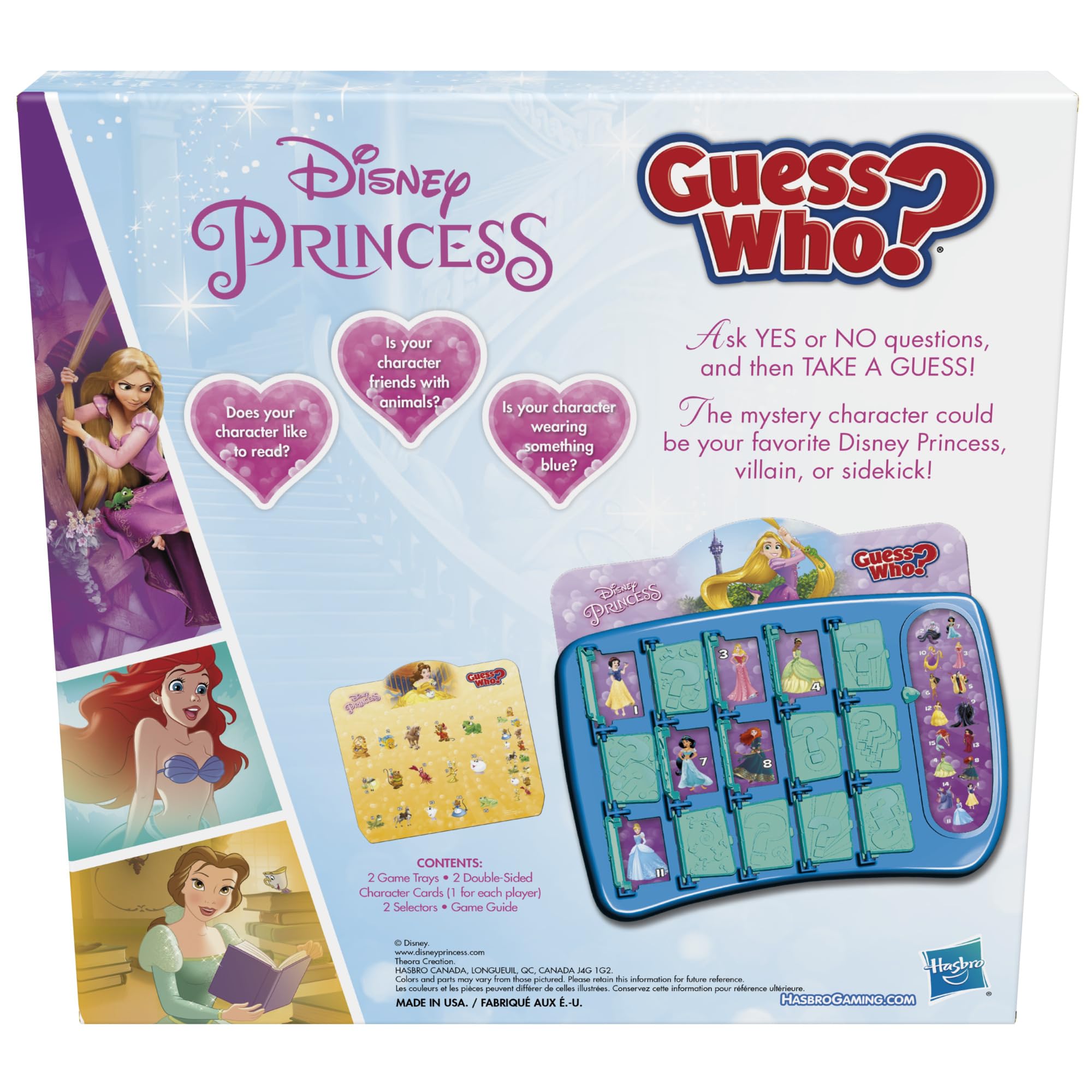 Hasbro Gaming Guess Who? Disney Princess Edition Kids Board Game, Fun Game for Families and Kids Ages 5 and Up, Easter Gifts for Boys and Girls, Preschool Games (Amazon Exclusive) - Image 3