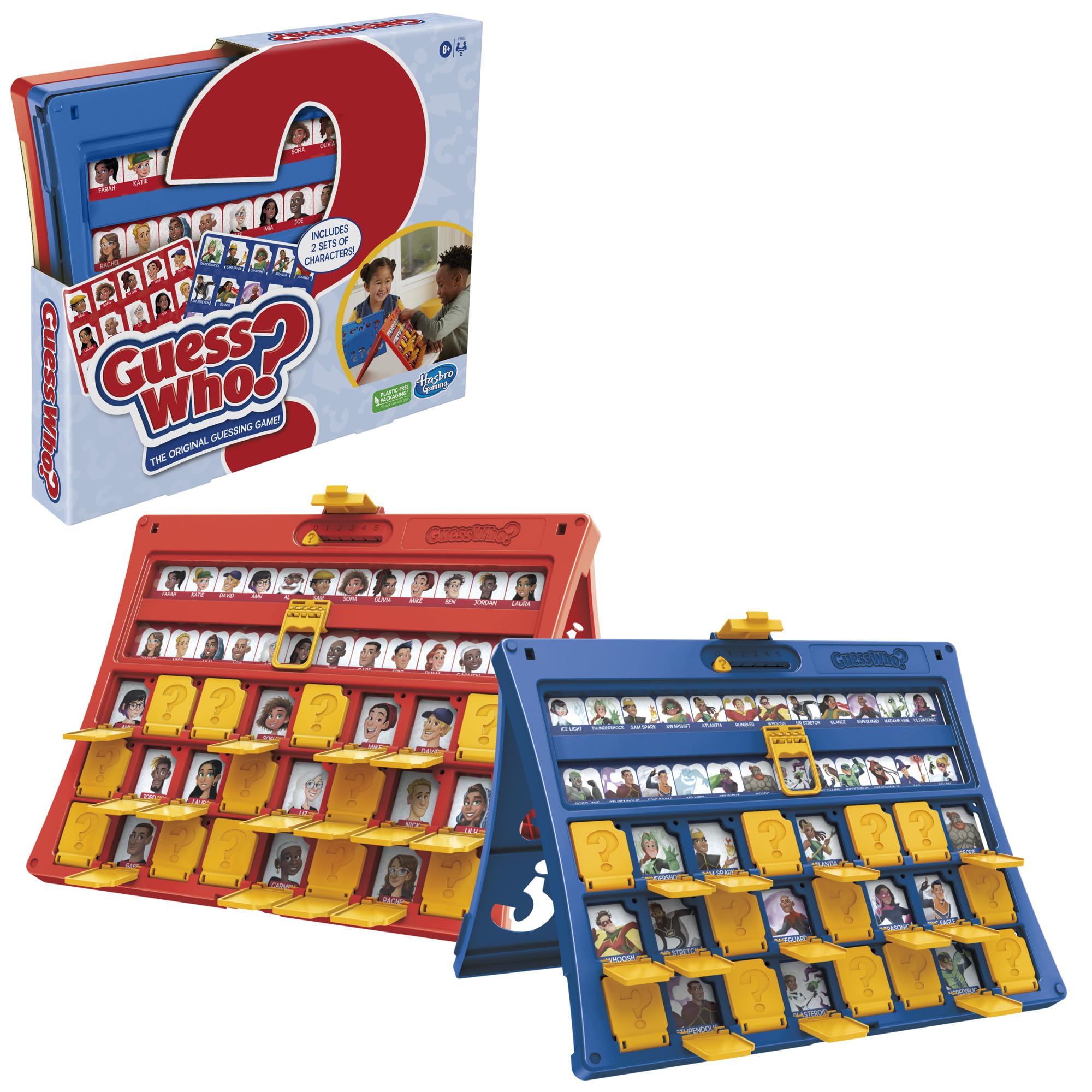 Hasbro Gaming Guess Who? Original,Easy to Load Frame,Double-Sided Character Sheet,2 Player Board Games for Kids,Guessing Games for Families,Ages 6 and Up - Image 12