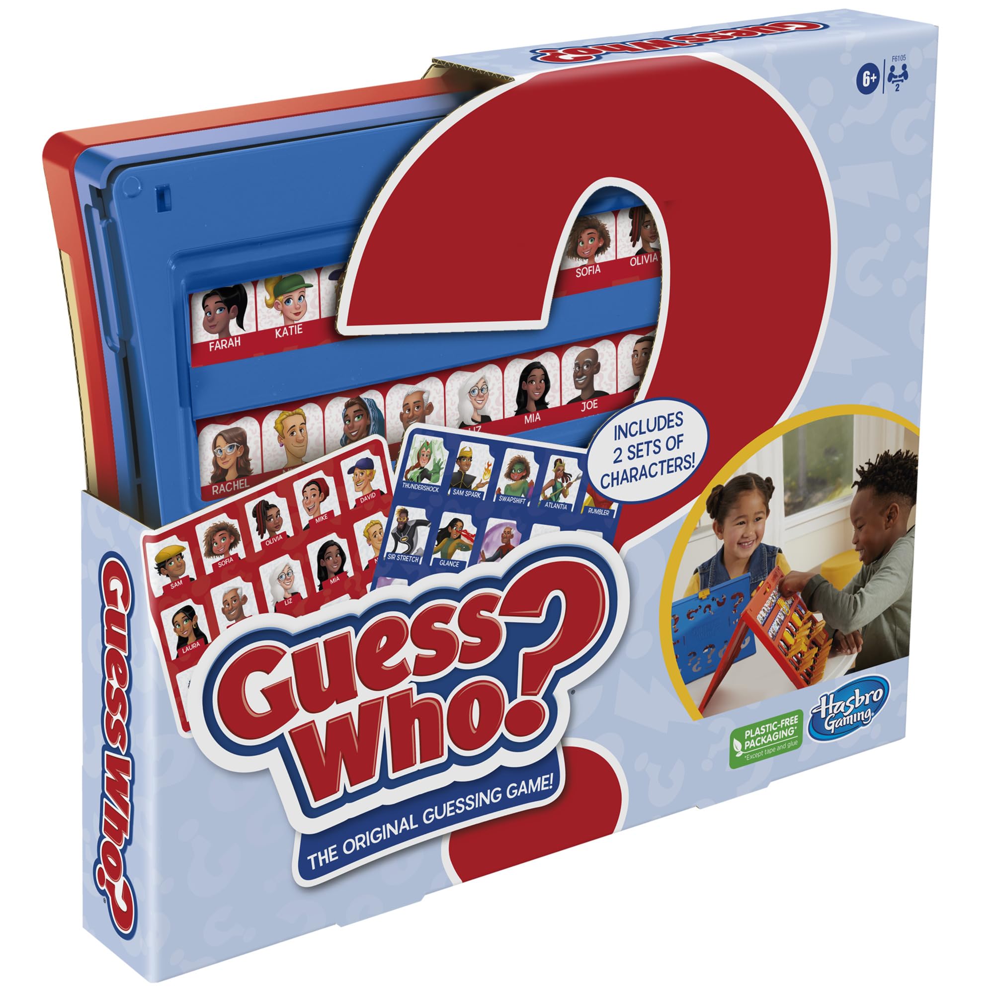 Hasbro Gaming Guess Who? Original,Easy to Load Frame,Double-Sided Character Sheet,2 Player Board Games for Kids,Guessing Games for Families,Ages 6 and Up - Image 13