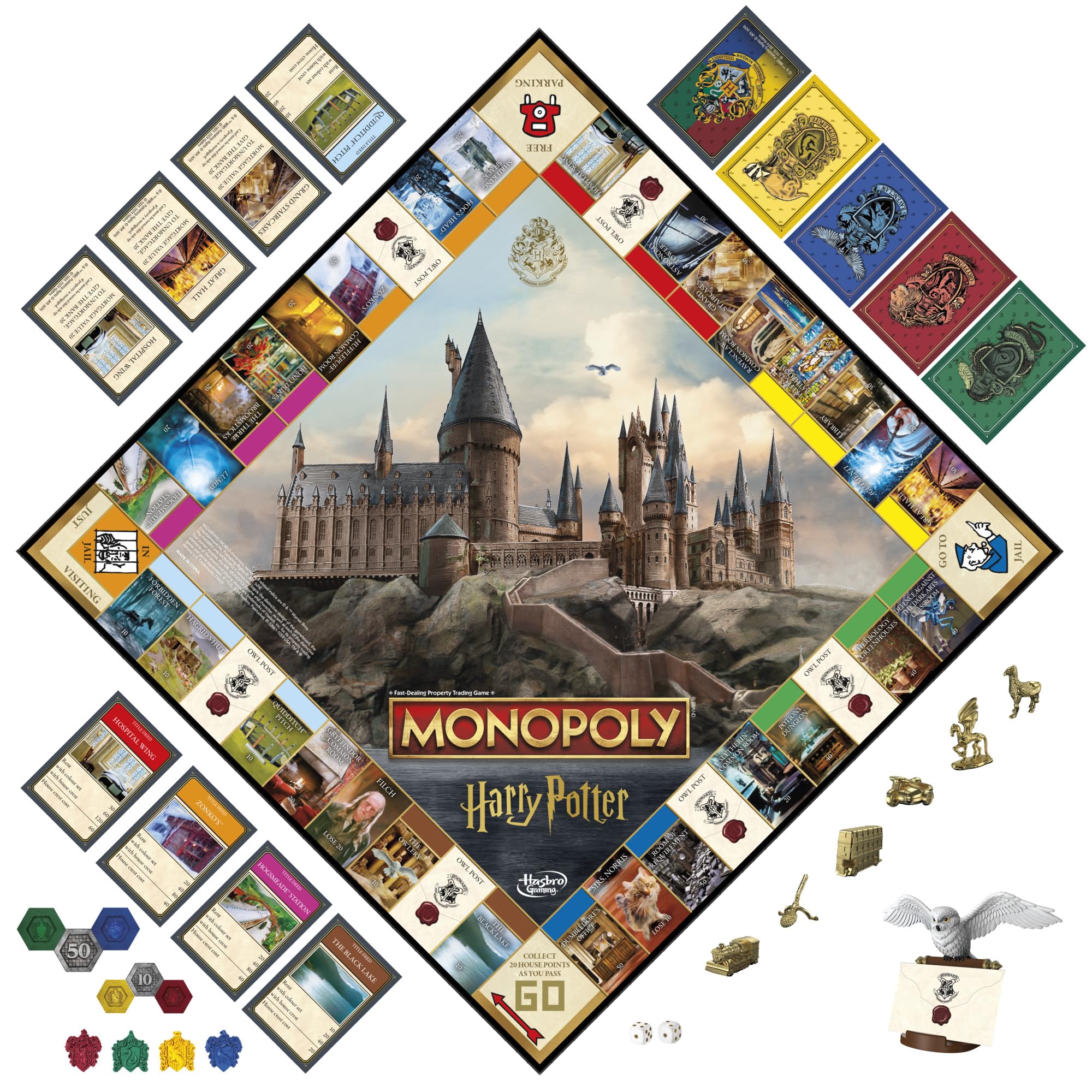 Hasbro Gaming Monopoly Harry Potter Edition Board Game | A Magical Adventure at Hogwarts | Ages 8 and Up | 2 to 6 Players | Family Games | Gifts for Kids and Adults - Image 12