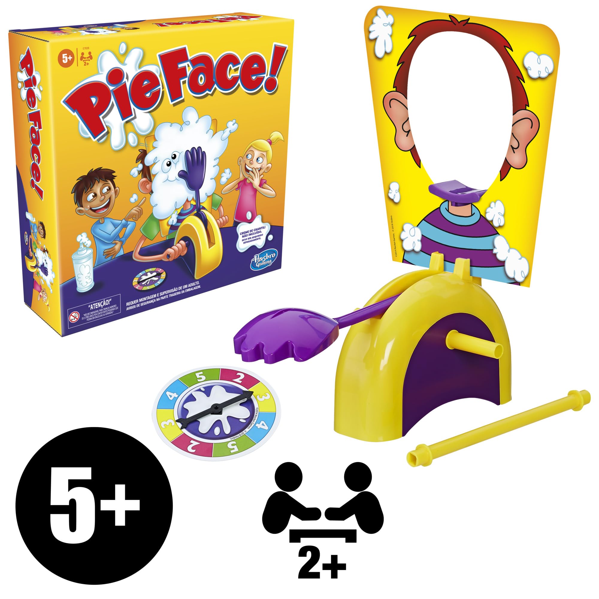 Hasbro Gaming Pie Face Game | Whipped Cream Family Board Game for Kids | Ages 5 and Up | for 2 or More Players | Funny Preschool Games | Kids Gifts - Image 7