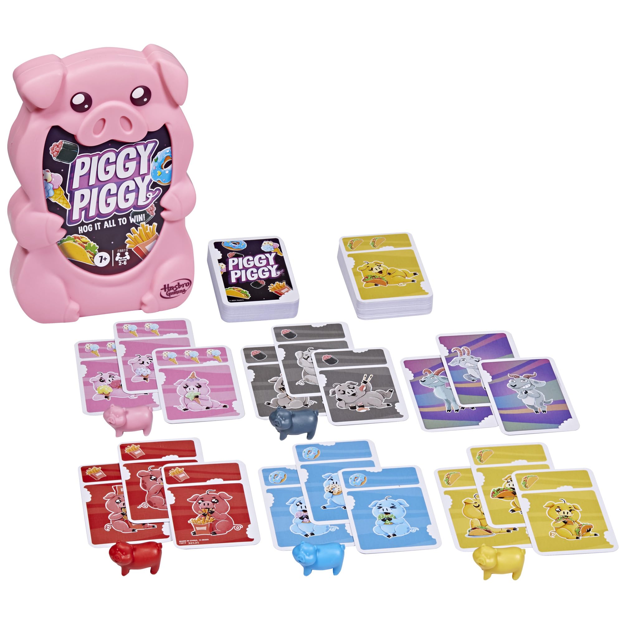 Hasbro Gaming Piggy Piggy Card Game | Family Games for Kids, Teens, and Adults | 2 to 6 Players I 20 Mins. Average | Quick-Playing Travel Games | Fun Summer Activities | Vacation Essentials | Ages 7+ - Image 13