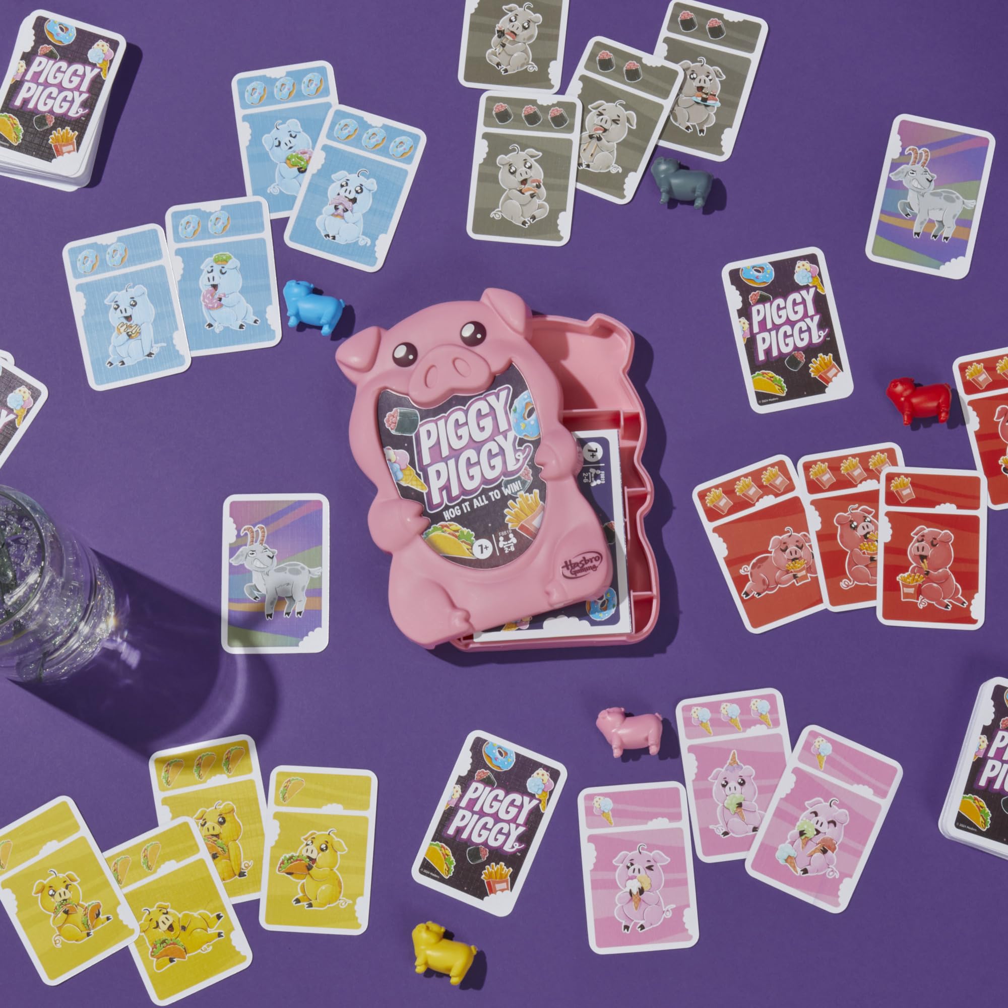 Hasbro Gaming Piggy Piggy Card Game | Family Games for Kids, Teens, and Adults | 2 to 6 Players I 20 Mins. Average | Quick-Playing Travel Games | Fun Summer Activities | Vacation Essentials | Ages 7+ - Image 3