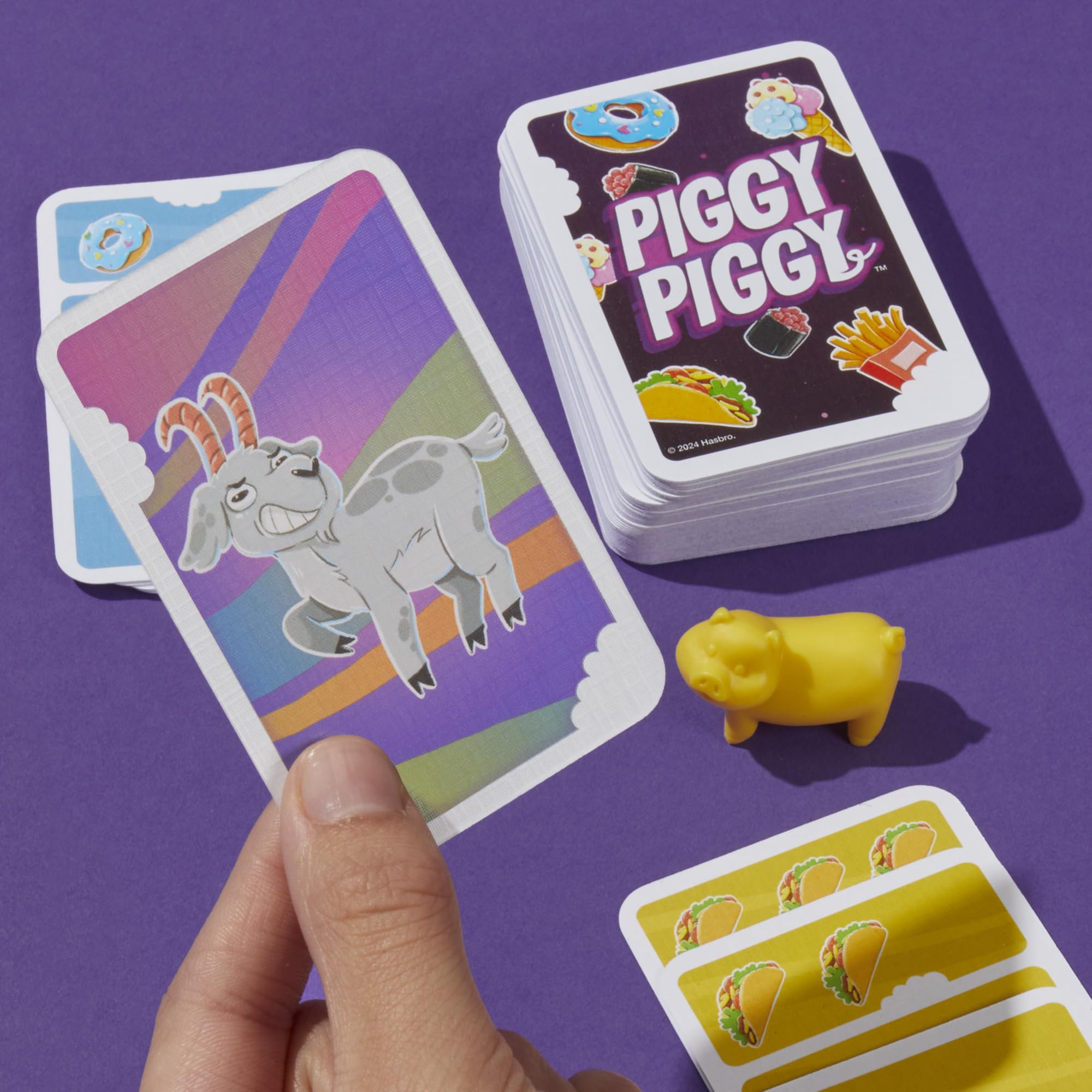 Hasbro Gaming Piggy Piggy Card Game | Family Games for Kids, Teens, and Adults | 2 to 6 Players I 20 Mins. Average | Quick-Playing Travel Games | Fun Summer Activities | Vacation Essentials | Ages 7+ - Image 4