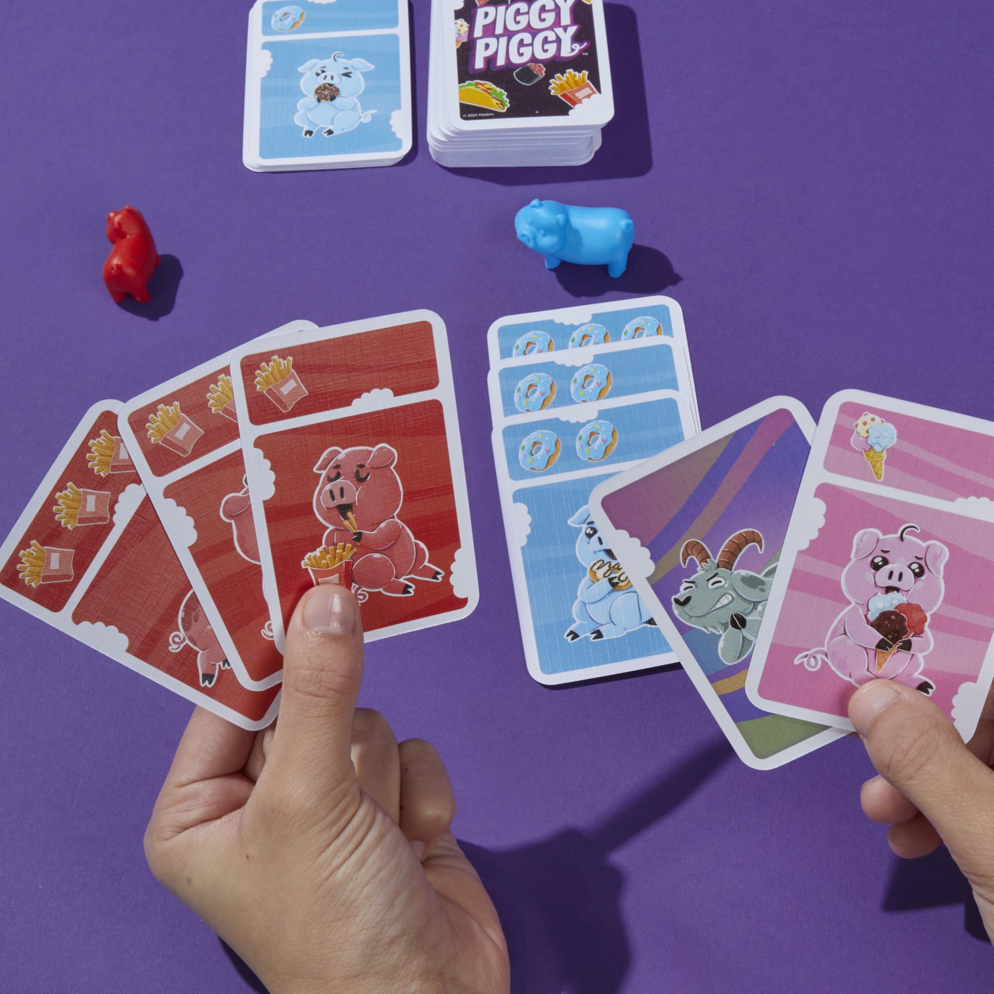 Hasbro Gaming Piggy Piggy Card Game | Family Games for Kids, Teens, and Adults | 2 to 6 Players I 20 Mins. Average | Quick-Playing Travel Games | Fun Summer Activities | Vacation Essentials | Ages 7+ - Image 9