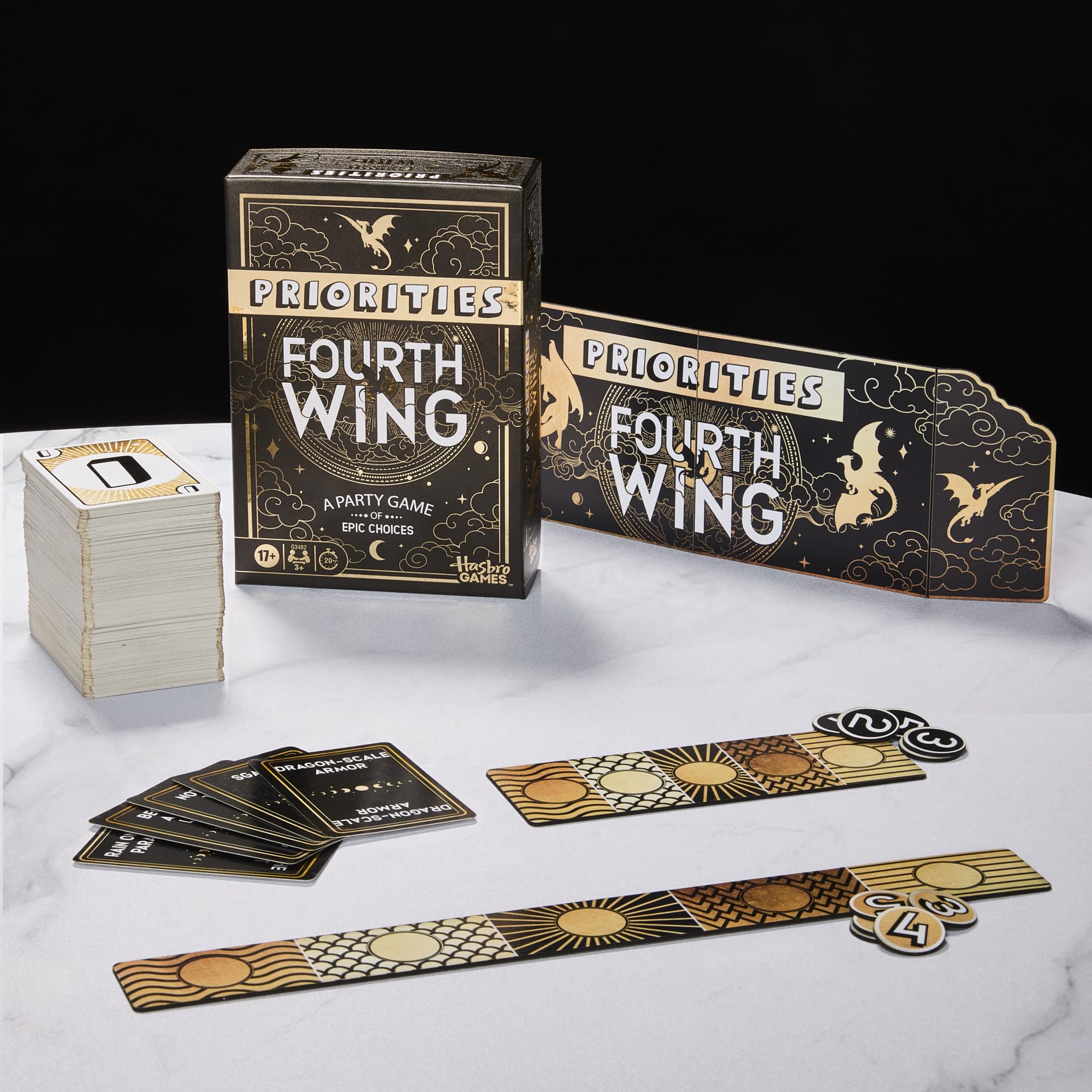 Hasbro Gaming Priorities Fourth Wing Edition Game | Officially Licensed Party Game Inspired by Empyrean Series | Ages 17+ | 3+ Players | 20 Mins. - Image 4