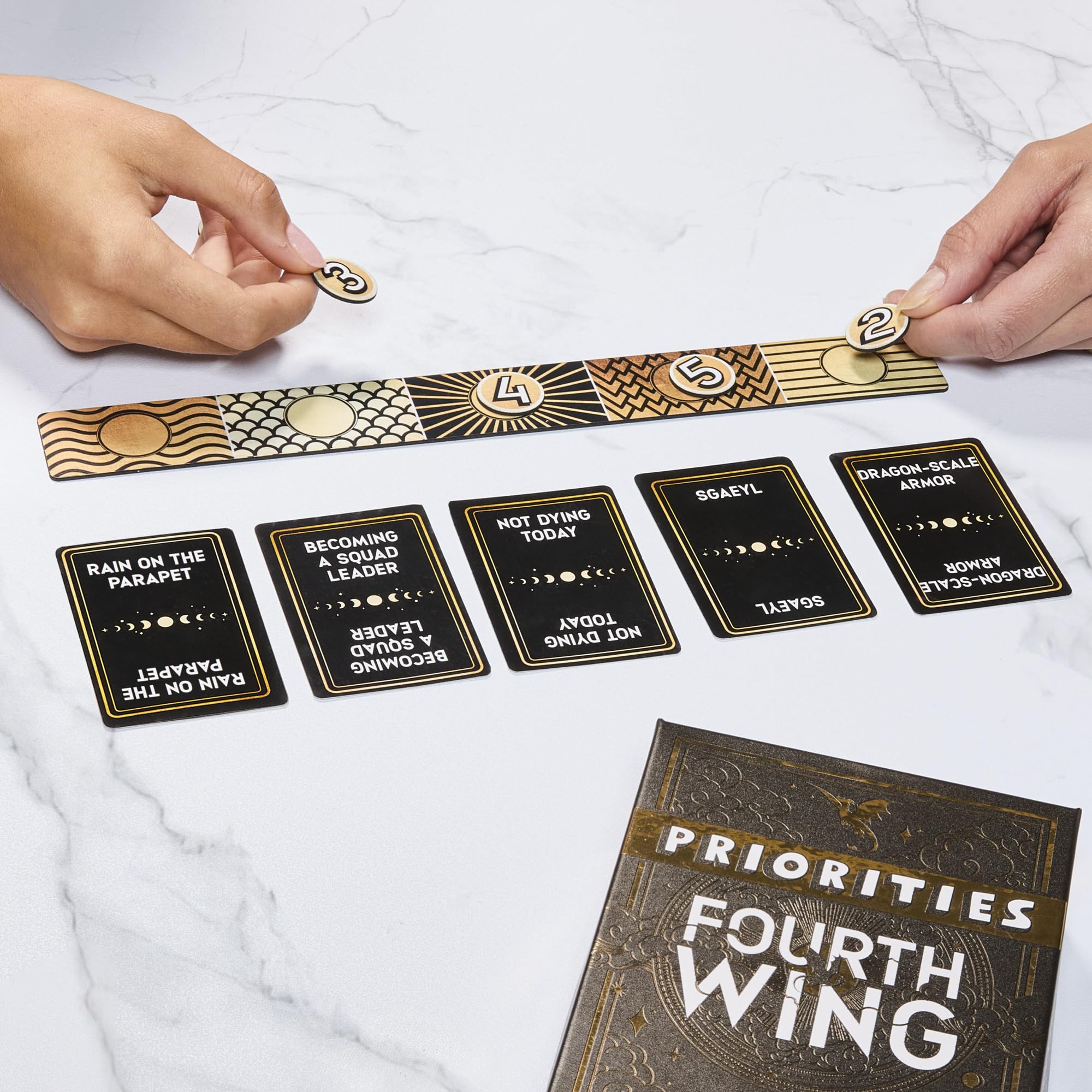 Hasbro Gaming Priorities Fourth Wing Edition Game | Officially Licensed Party Game Inspired by Empyrean Series | Ages 17+ | 3+ Players | 20 Mins. - Image 6