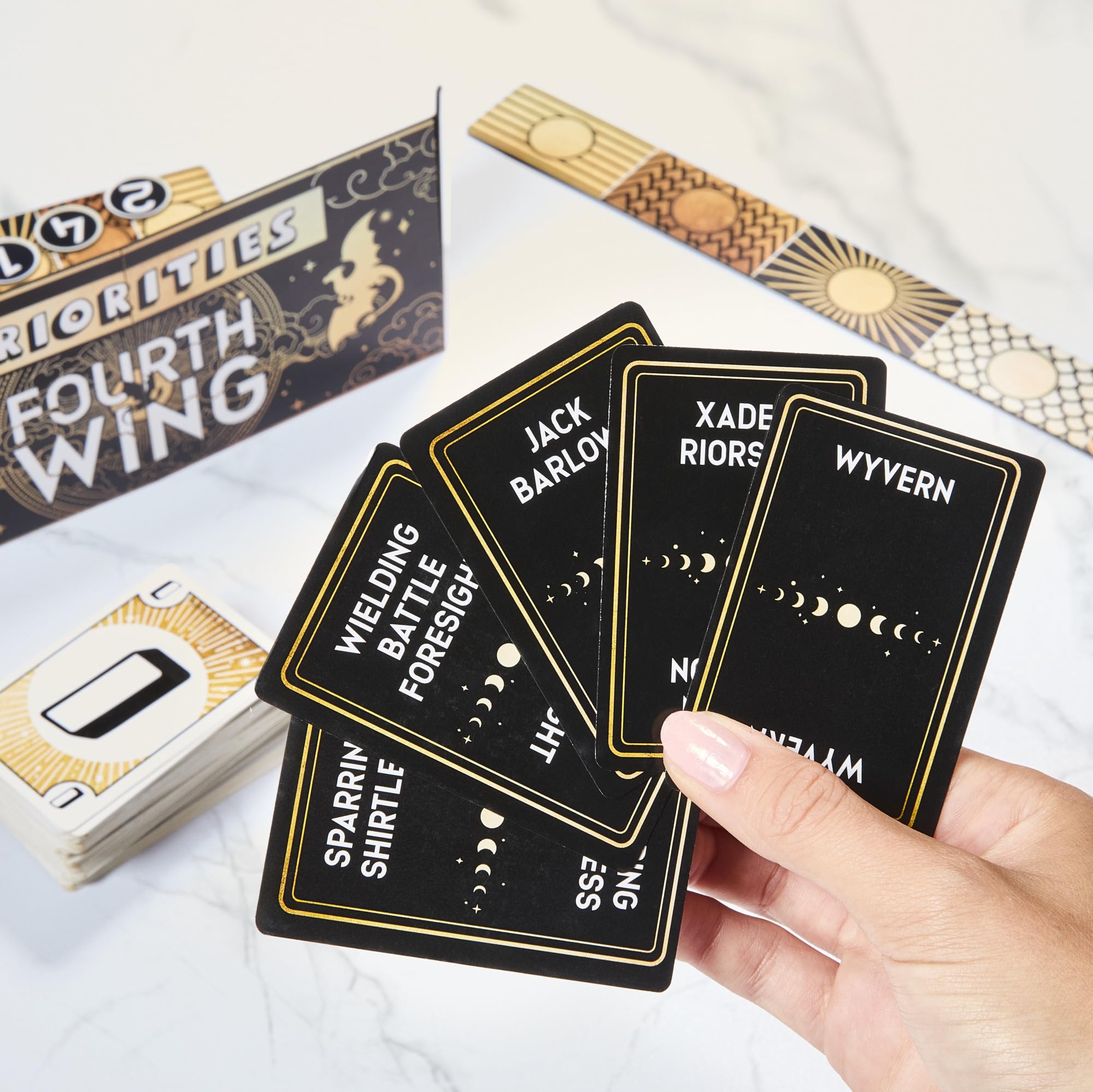 Hasbro Gaming Priorities Fourth Wing Edition Game | Officially Licensed Party Game Inspired by Empyrean Series | Ages 17+ | 3+ Players | 20 Mins. - Image 7
