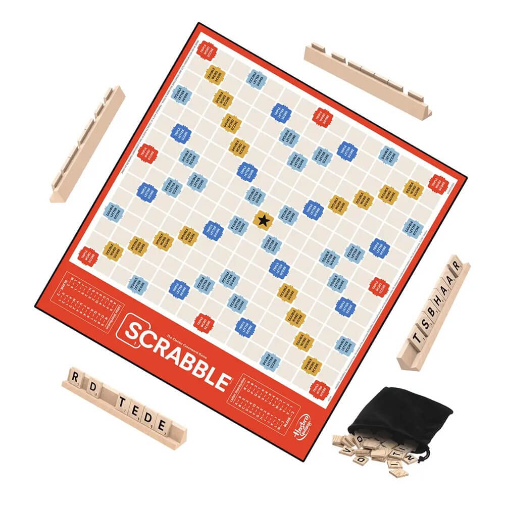 Hasbro Gaming Scrabble Board Game, Classic Word Games for Kids Ages 8 and Up, Fun Family Game for 2-4 Players, The Classic Crossword Game - Image 4