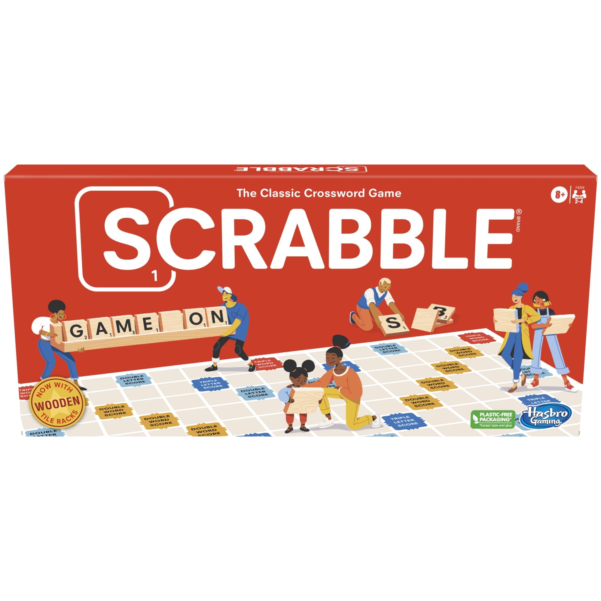 Hasbro Gaming Scrabble Board Game, Classic Word Games for Kids Ages 8 and Up, Fun Family Game for 2-4 Players, The Classic Crossword Game - Image 8