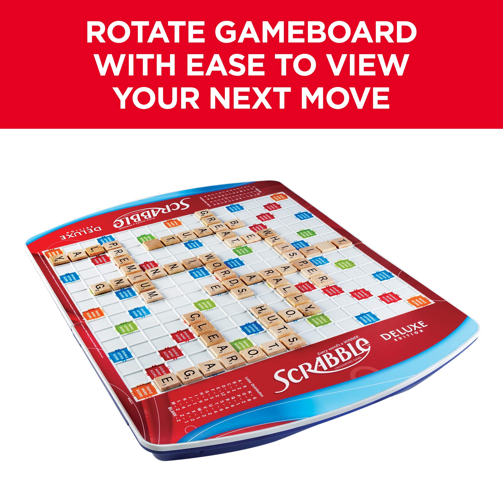 Hasbro Gaming Scrabble Deluxe Edition Board Game, (Amazon Exclusive) - Image 6