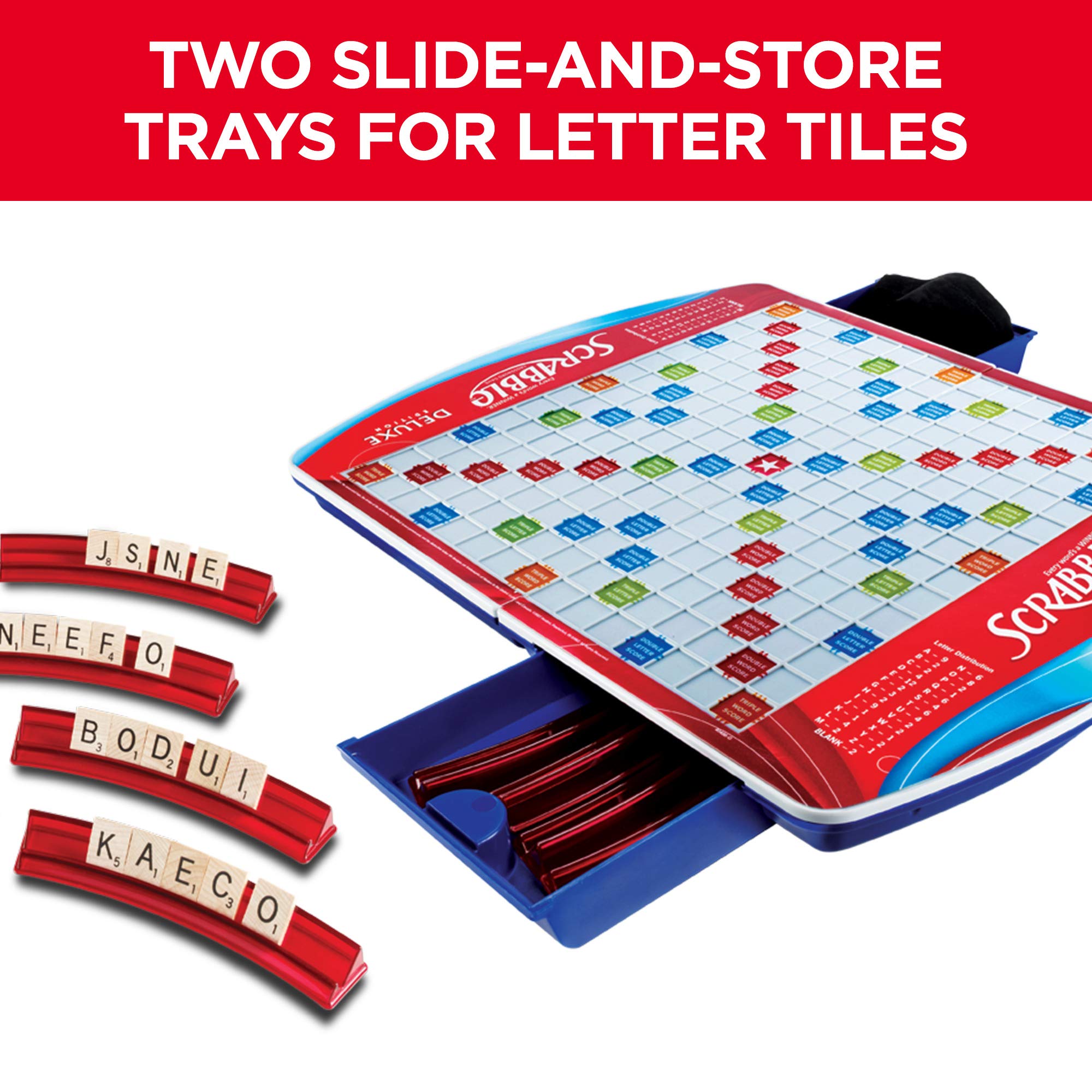 Hasbro Gaming Scrabble Deluxe Edition Board Game, (Amazon Exclusive) - Image 7