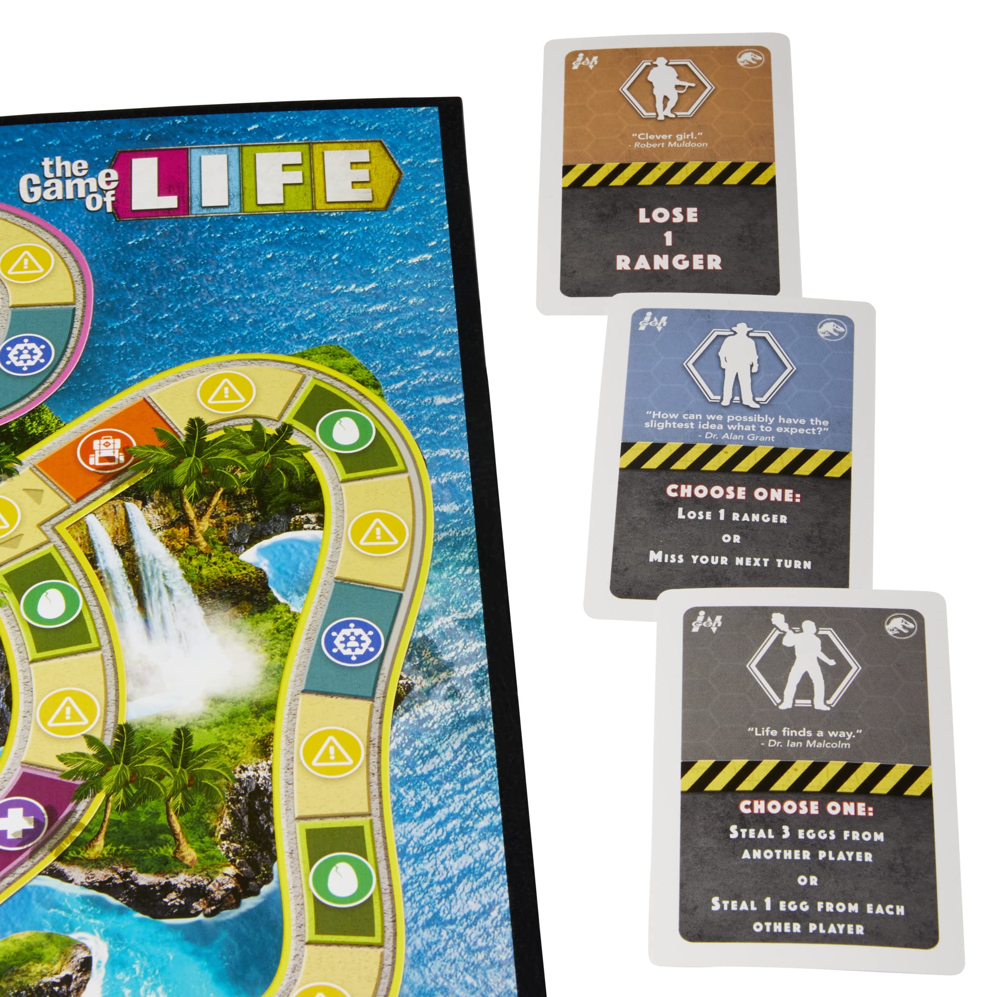 Hasbro Gaming The Game of Life Jurassic Park Edition, Family Board Game for Kids Ages 8 and Up, Inspired by The Original Hit Movie - Image 10