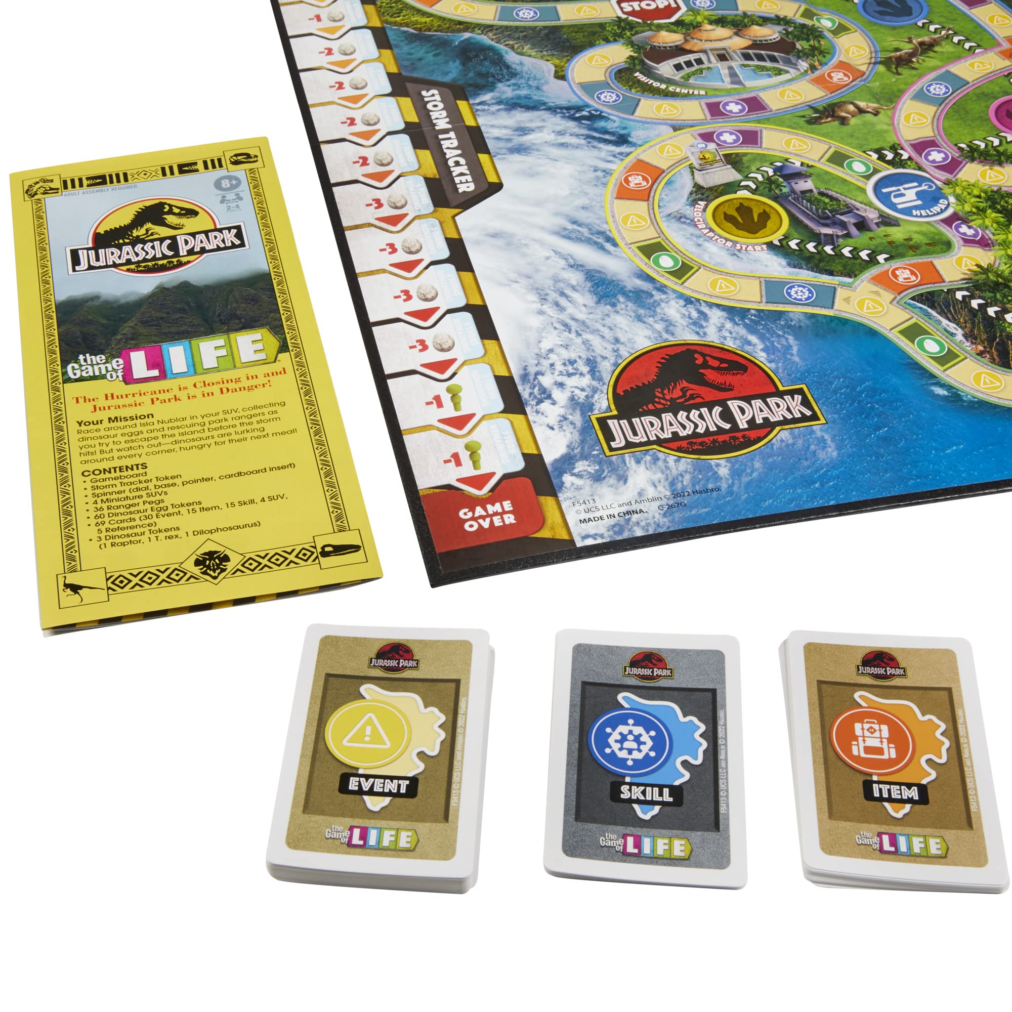 Hasbro Gaming The Game of Life Jurassic Park Edition, Family Board Game for Kids Ages 8 and Up, Inspired by The Original Hit Movie - Image 11