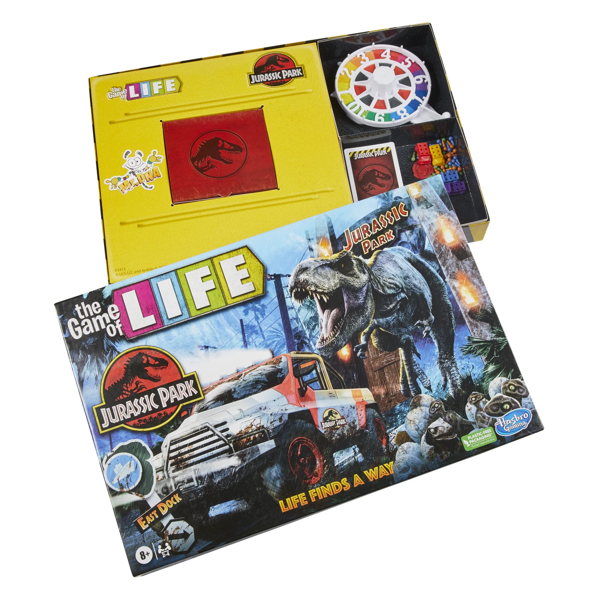 Hasbro Gaming The Game of Life Jurassic Park Edition, Family Board Game for Kids Ages 8 and Up, Inspired by The Original Hit Movie - Image 5