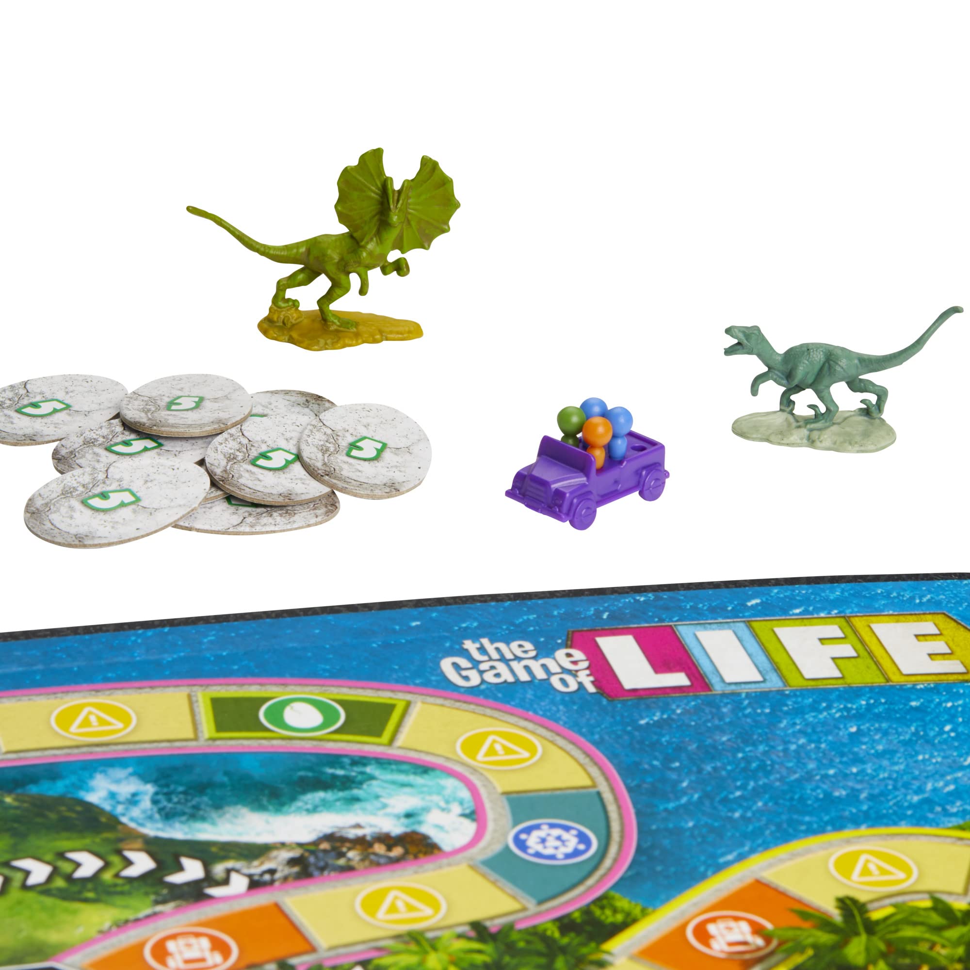 Hasbro Gaming The Game of Life Jurassic Park Edition, Family Board Game for Kids Ages 8 and Up, Inspired by The Original Hit Movie - Image 9