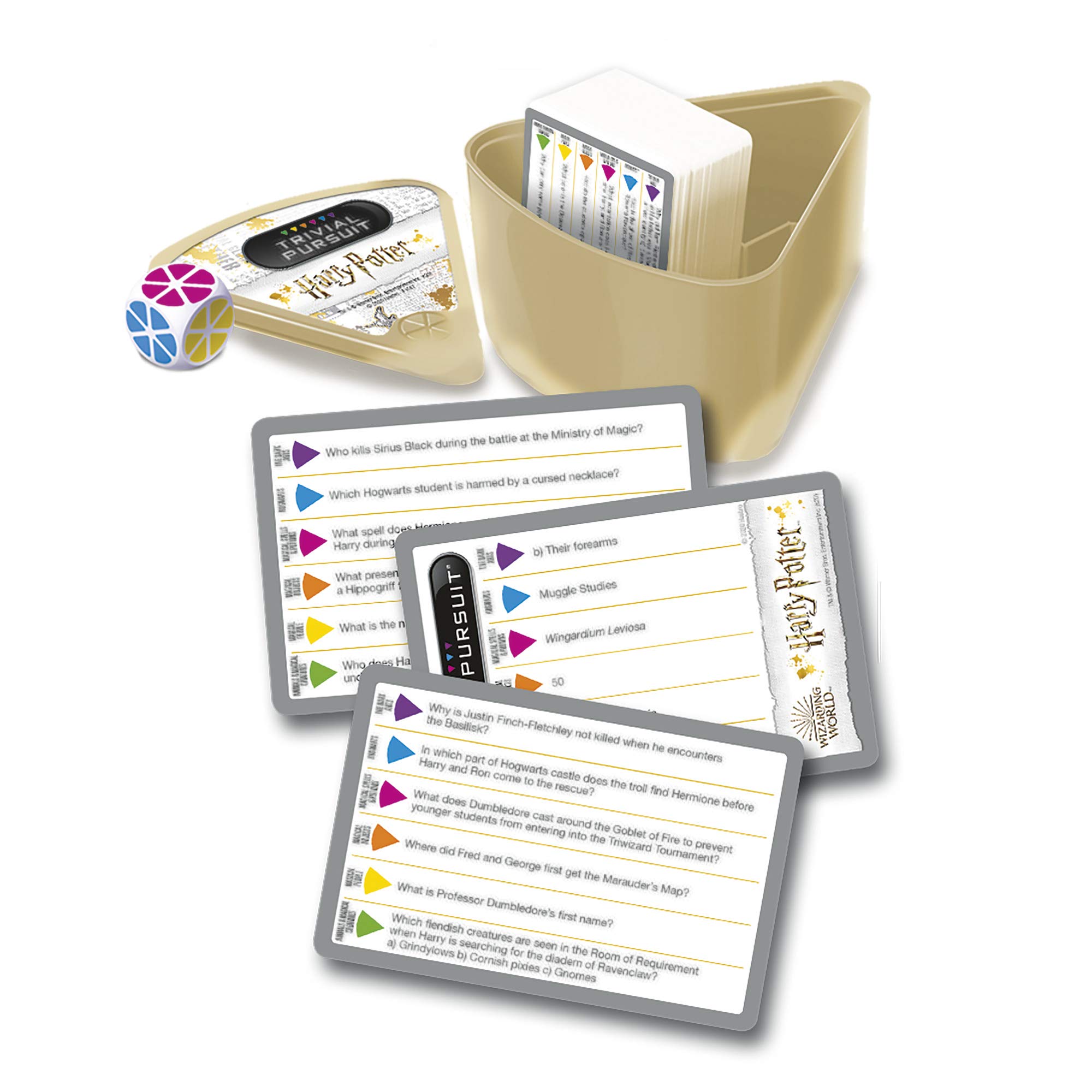 Hasbro Gaming Trivial Pursuit: Wizarding World Harry Potter Edition Compact Trivia Game, 2+ Players, 600 Trivia Questions, 8+ (Amazon Exclusive) - Image 3