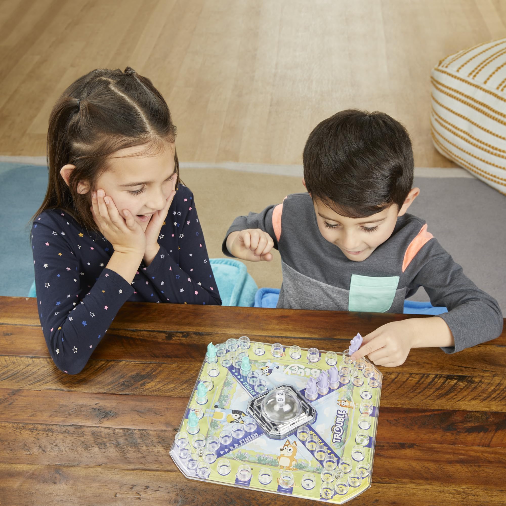 Hasbro Gaming Trouble: Bluey Edition Board Game for Kids, 2-4 Players, Race Bluey, Bingo, Bandit, or Chilli to The Finish, Ages 5 and Up (Amazon Exclusive) - Image 12
