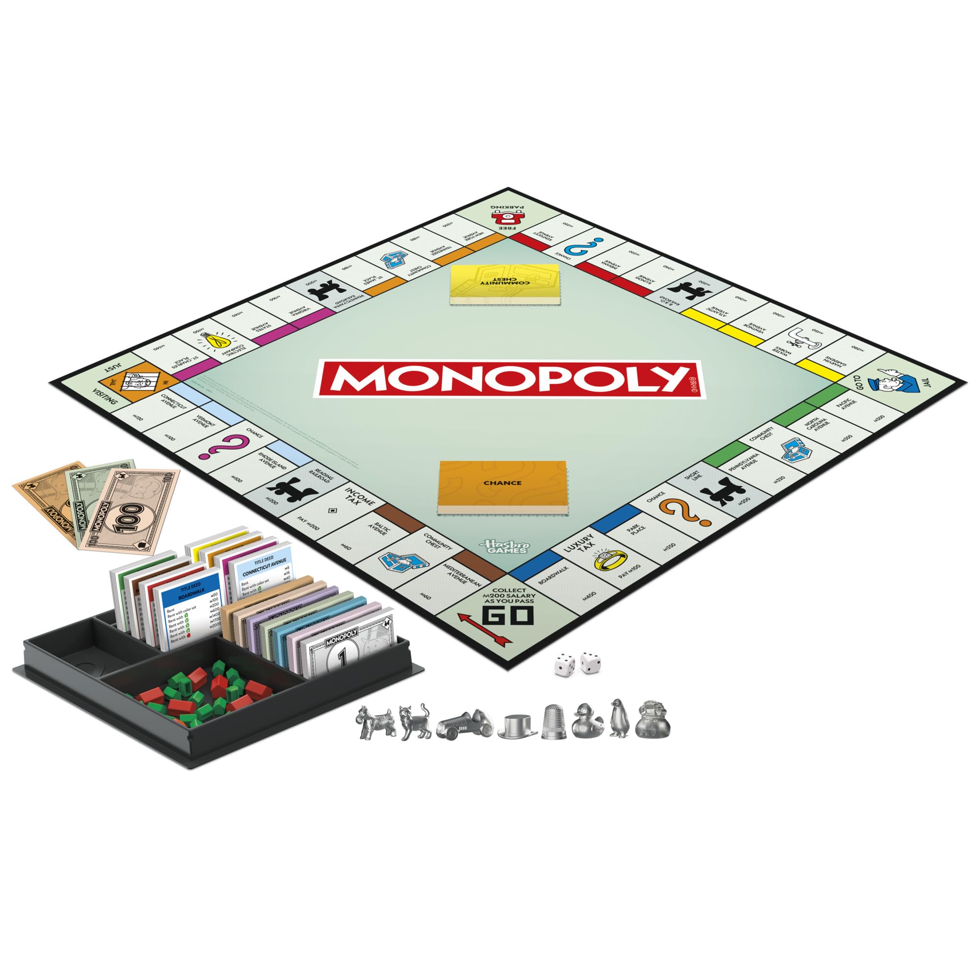 Monopoly Board Game | Classic Game with Storage Tray and Larger Tokens | Ages 8+ | 2 to 6 Players | Family Games for Kids and Adults | Kids Gifts - Image 13