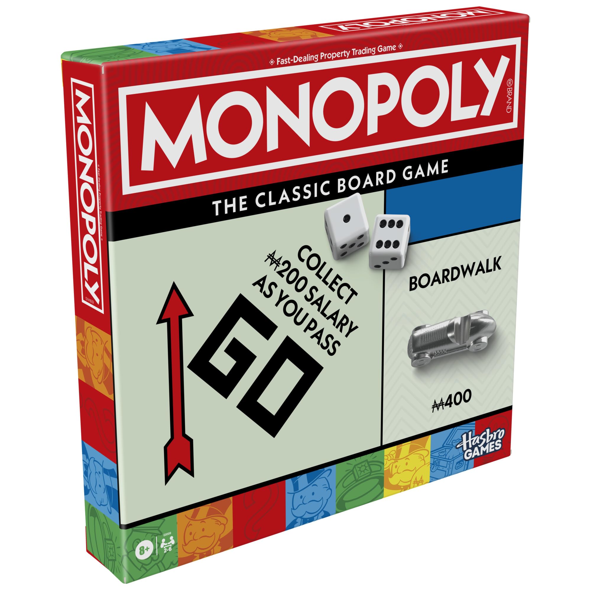Monopoly Board Game | Classic Game with Storage Tray and Larger Tokens | Ages 8+ | 2 to 6 Players | Family Games for Kids and Adults | Kids Gifts - Image 15
