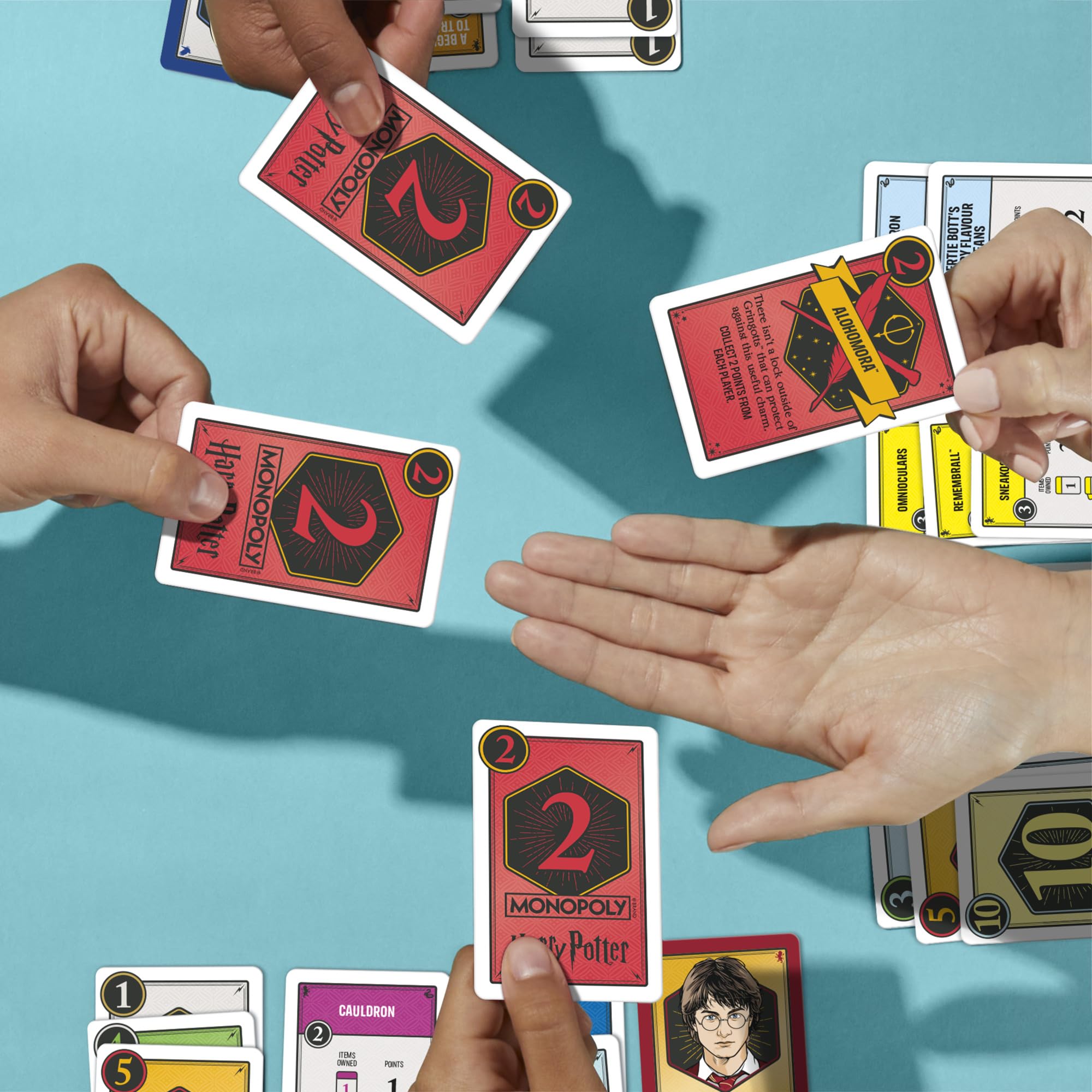 Monopoly Deal: Harry Potter Card Game | Family Games for Kids and Adults | Ages 8 and Up | 2 to 5 Players | 15 mins. | Travel Size - Image 3