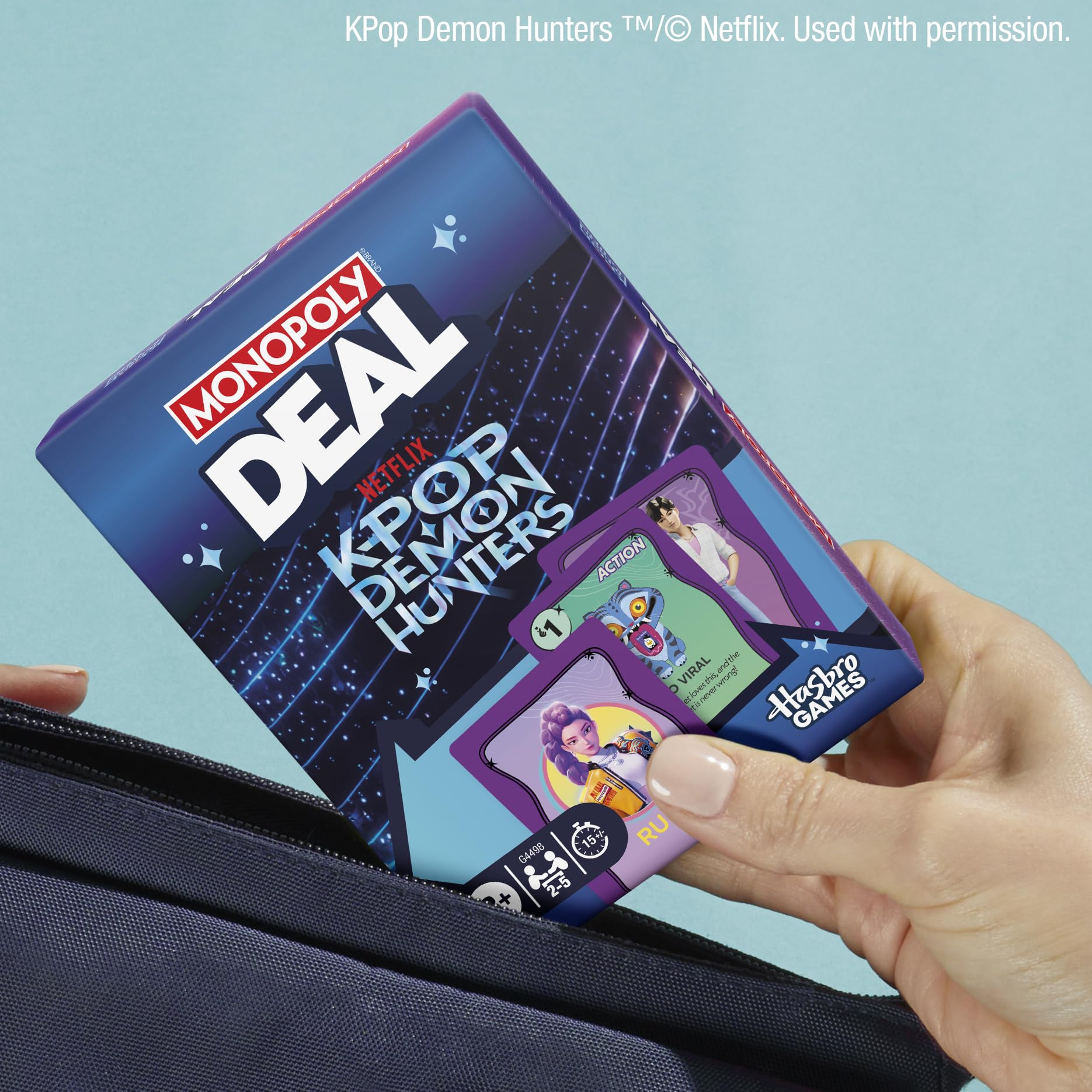 Monopoly Deal: Kpop Demon Hunters Card Game | Family Games for Kids, Tweens, Teens, and Adults | 2-5 Players | 15 mins. | Easter Gifts for Boys and Girls, Ages 8+ - Image 7