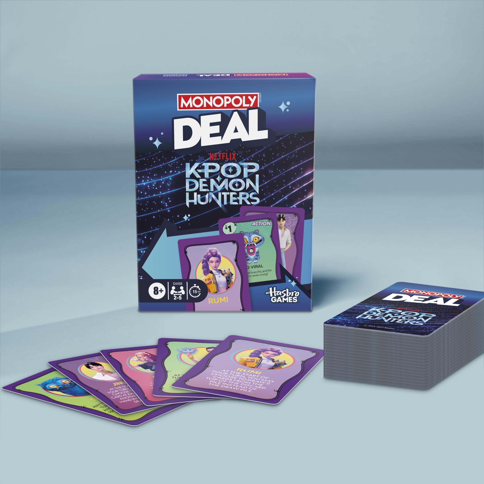 Monopoly Deal: Kpop Demon Hunters Card Game | Family Games for Kids, Tweens, Teens, and Adults | 2-5 Players | 15 mins. | Easter Gifts for Boys and Girls, Ages 8+ - Image 9