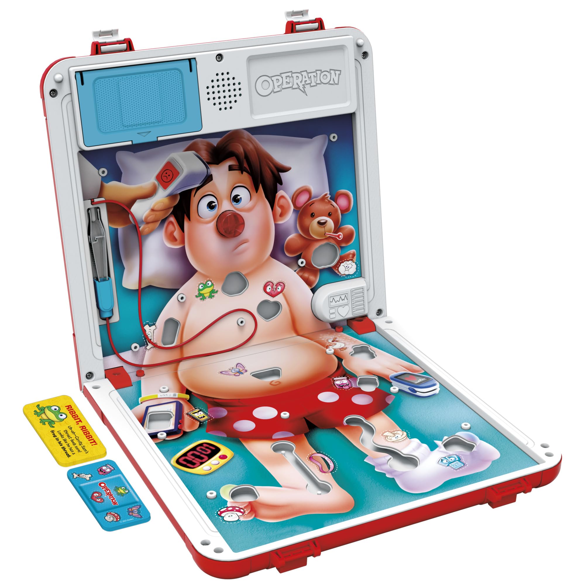 Operation Electronic Board Game with All-in-One Carrying Case | 2 Ways to Play | Ages 6+ | 1+ Players | 10 Mins. | Fun Kids Games - Image 12