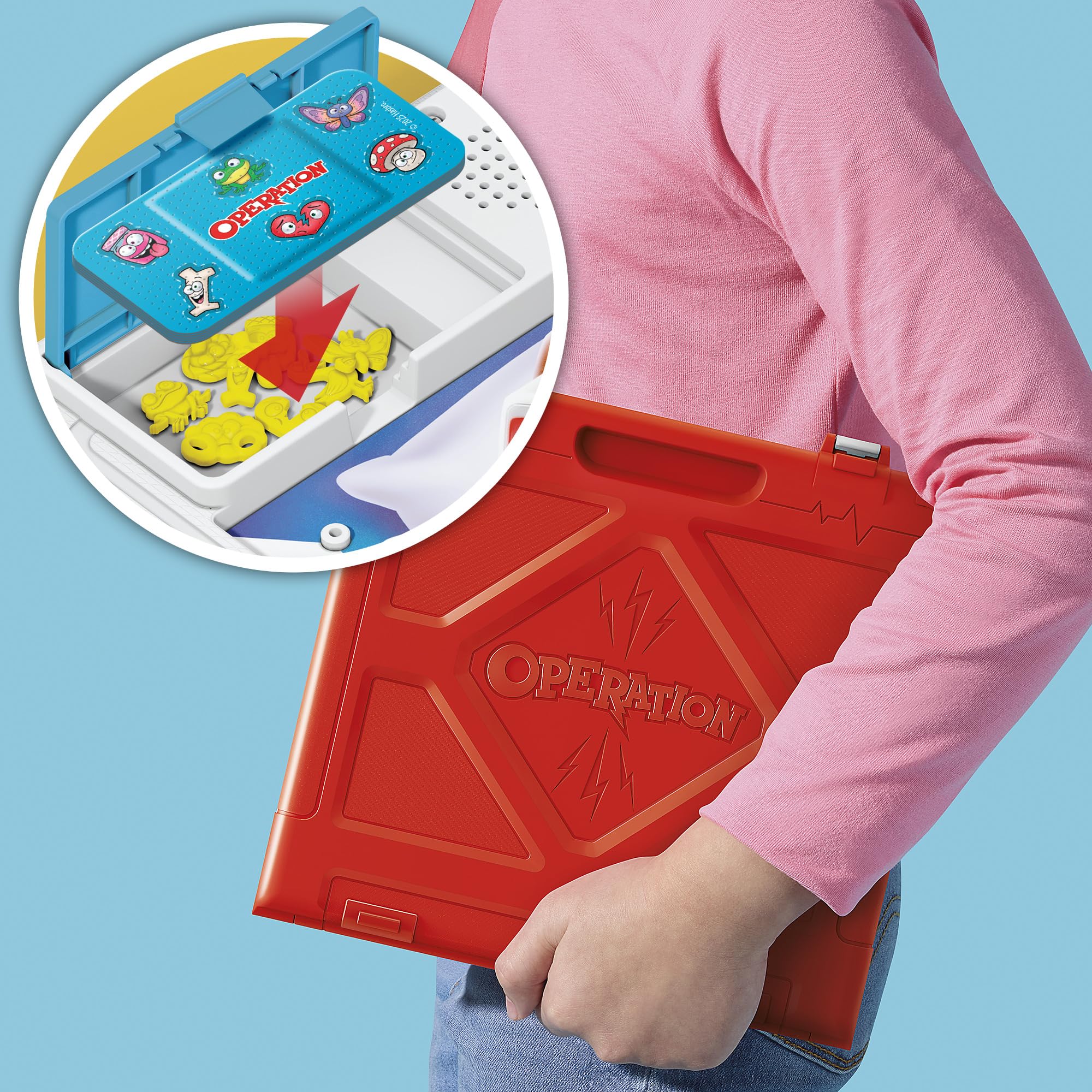 Operation Electronic Board Game with All-in-One Carrying Case | 2 Ways to Play | Ages 6+ | 1+ Players | 10 Mins. | Fun Kids Games - Image 3